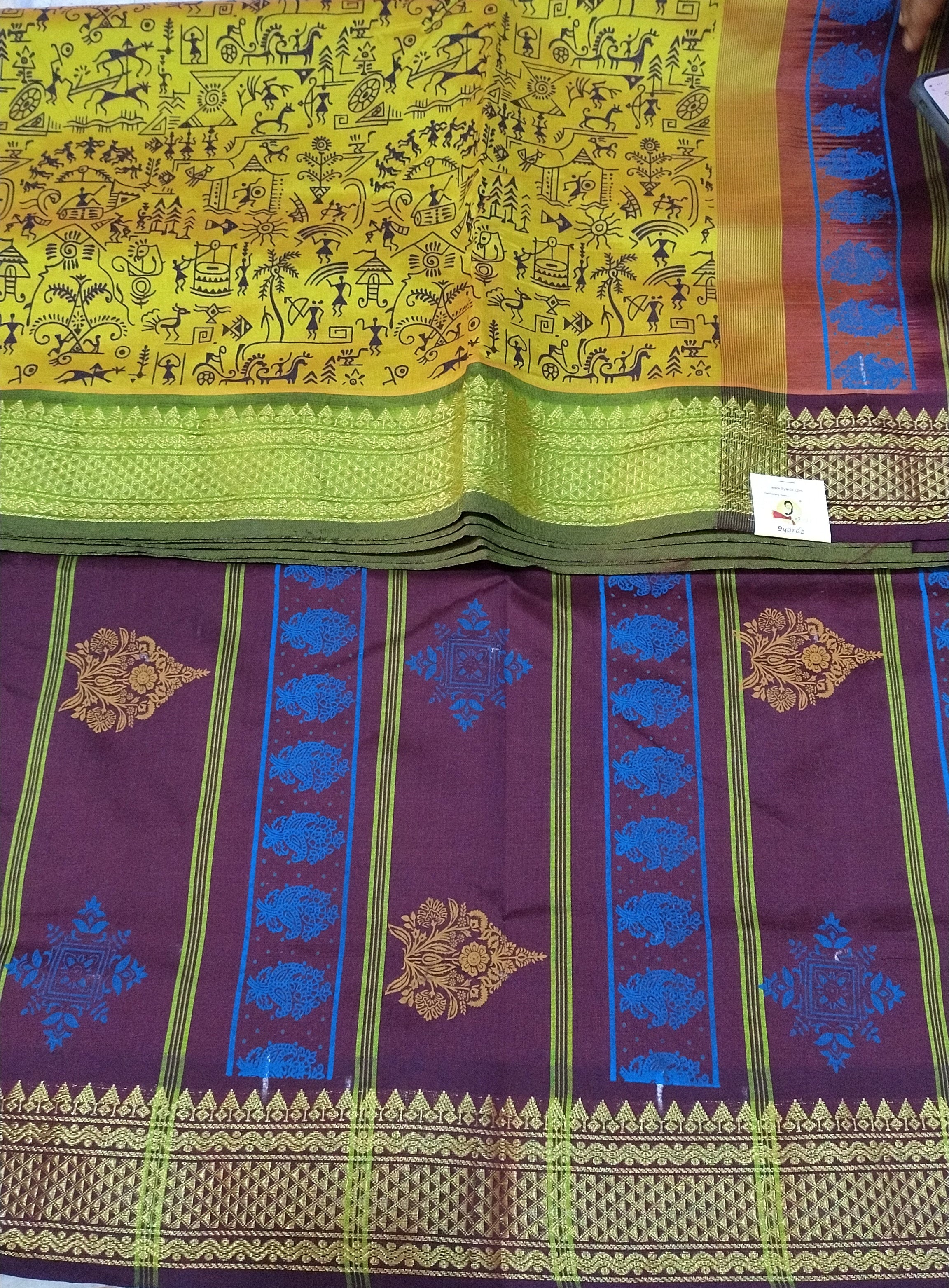 Semi silk Printed 6Yards