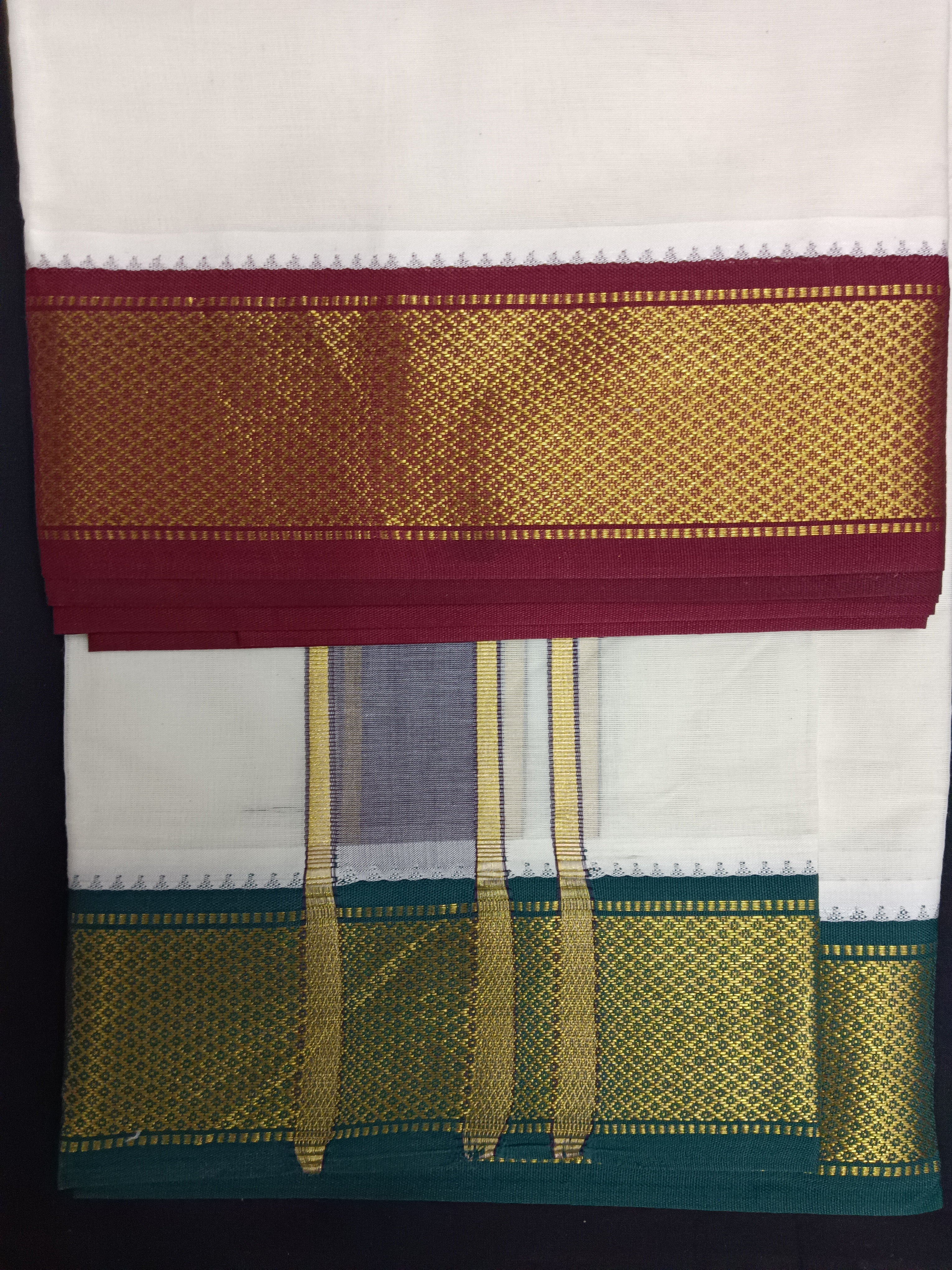 Pure cotton Muhurtham 13kann dhoti 9*5