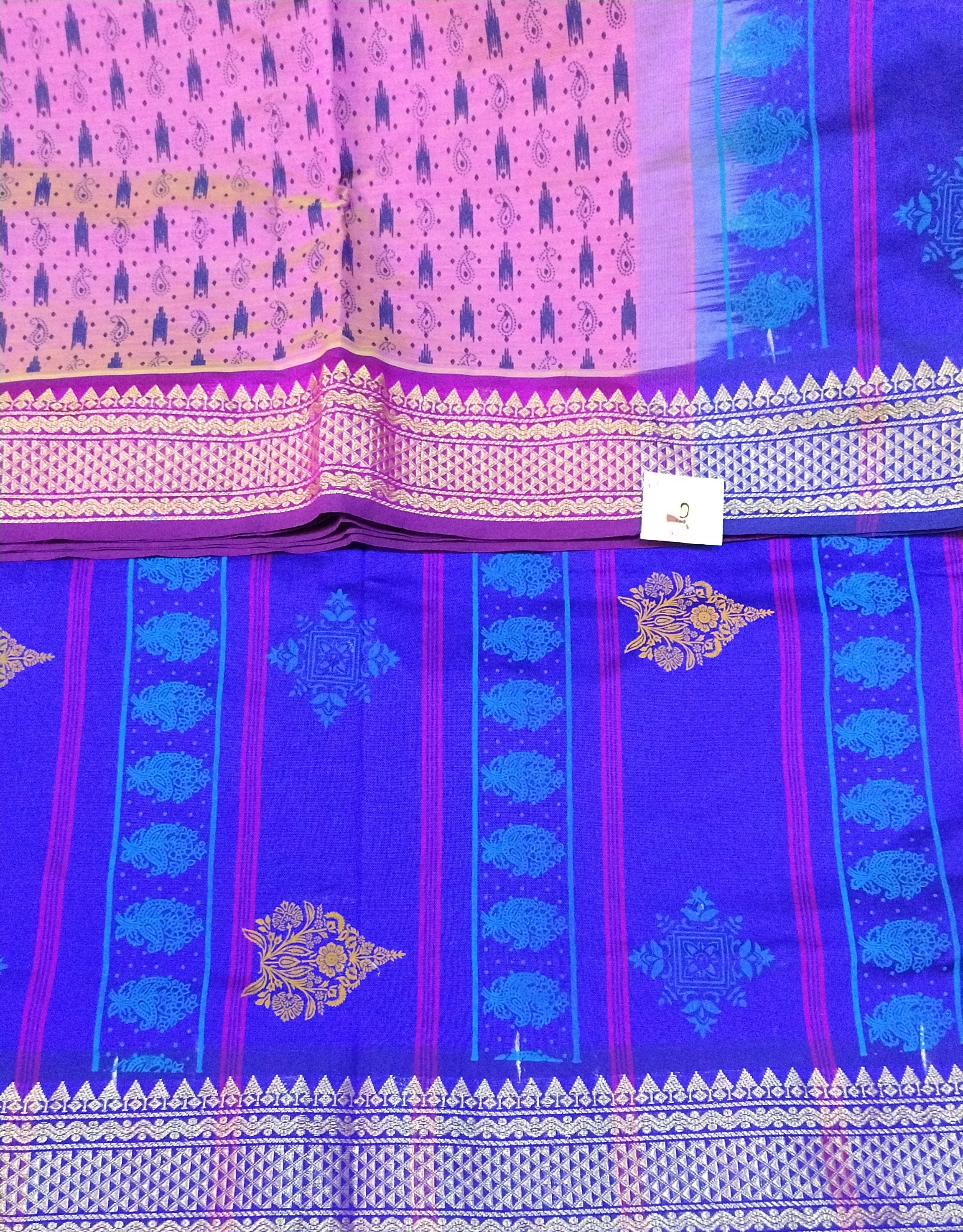 Semi silk Printed 6Yards