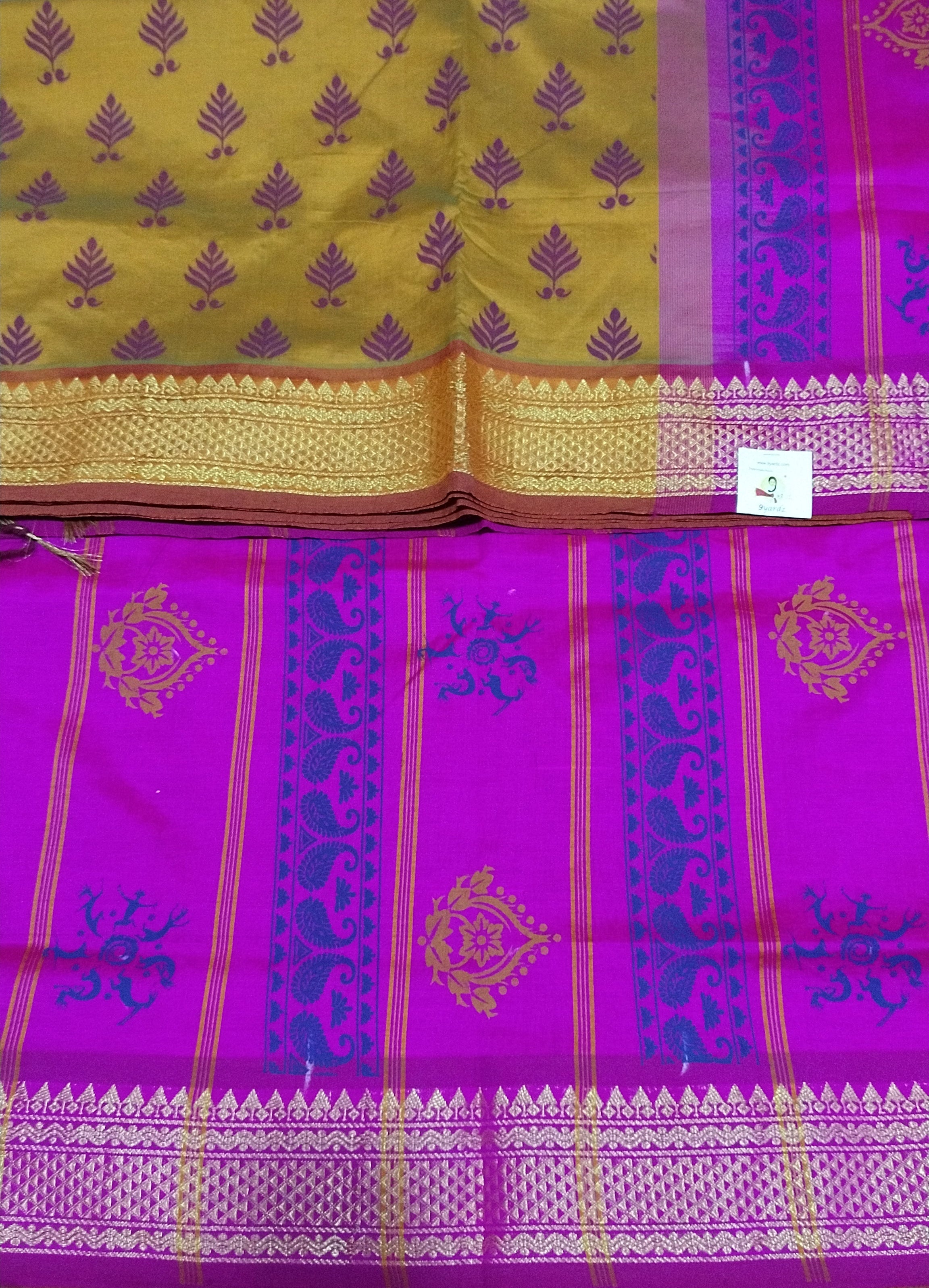 Semi silk Printed 6Yards