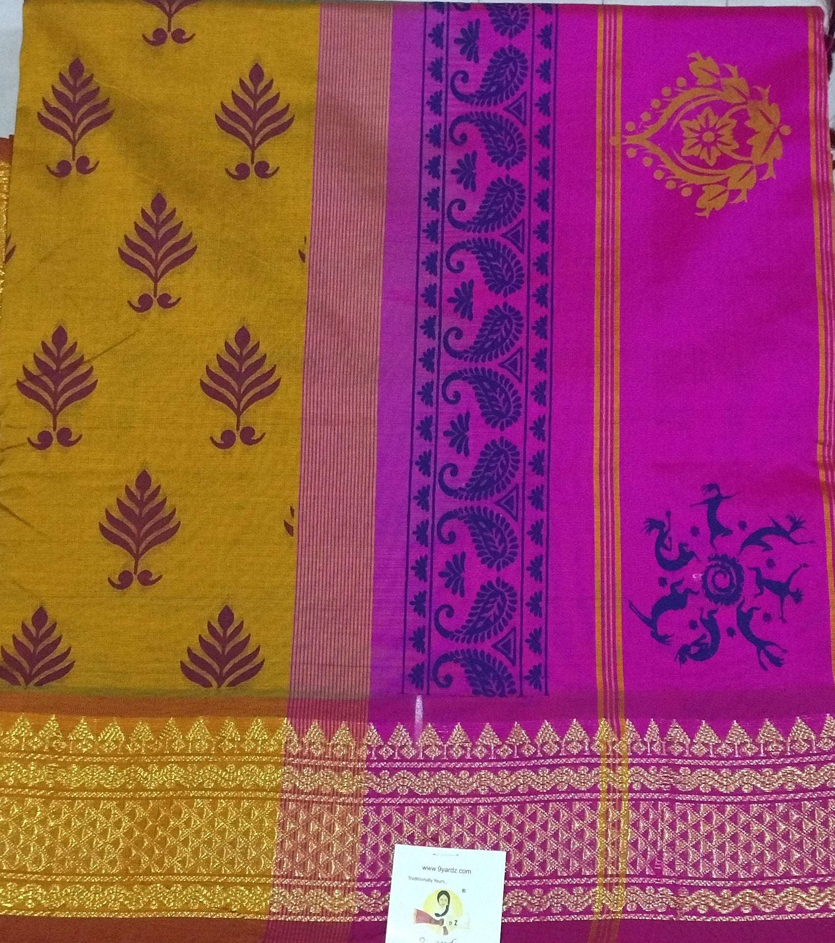 Semi silk Printed 6Yards