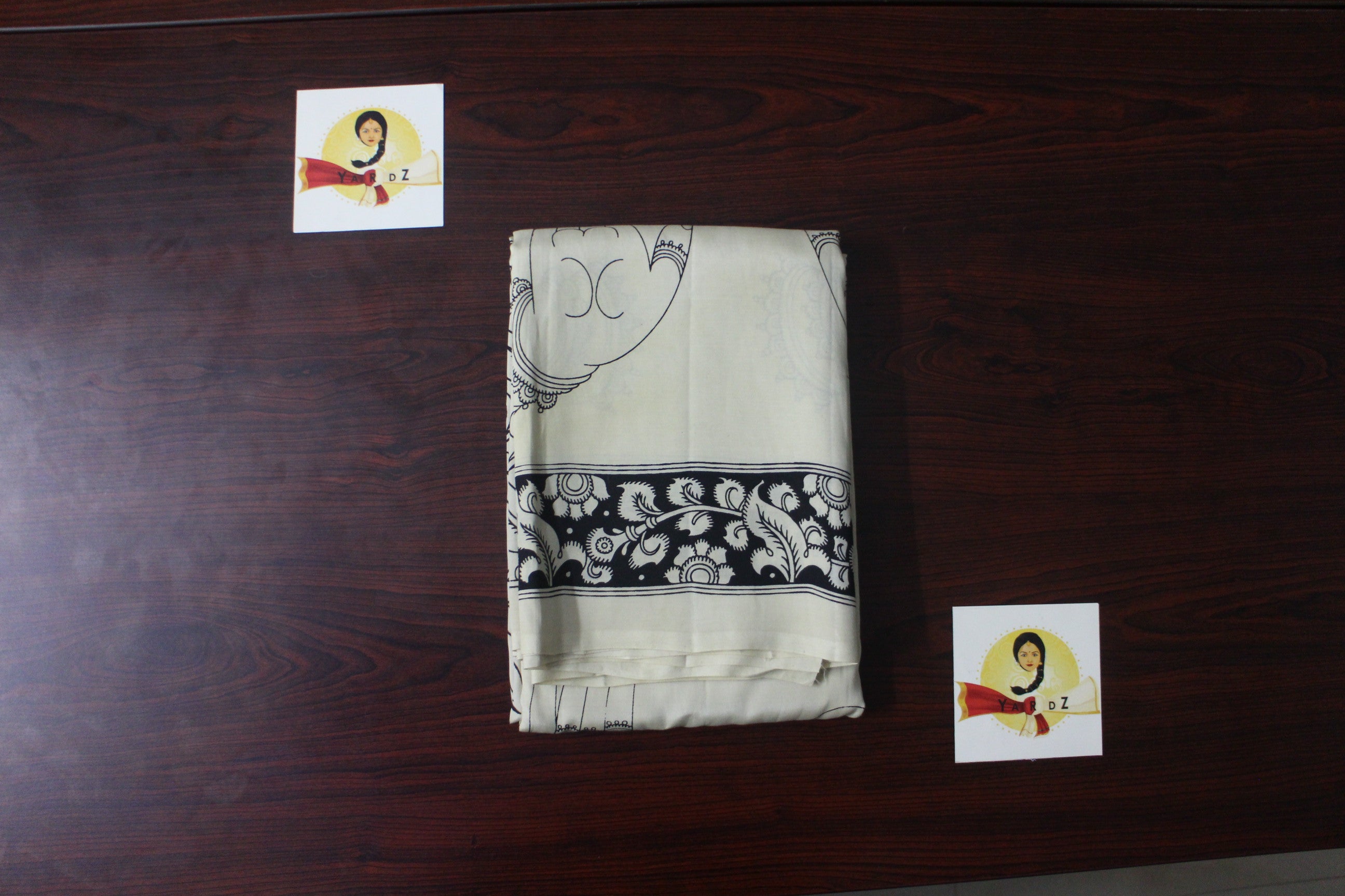 Hand block printed Kalamkari