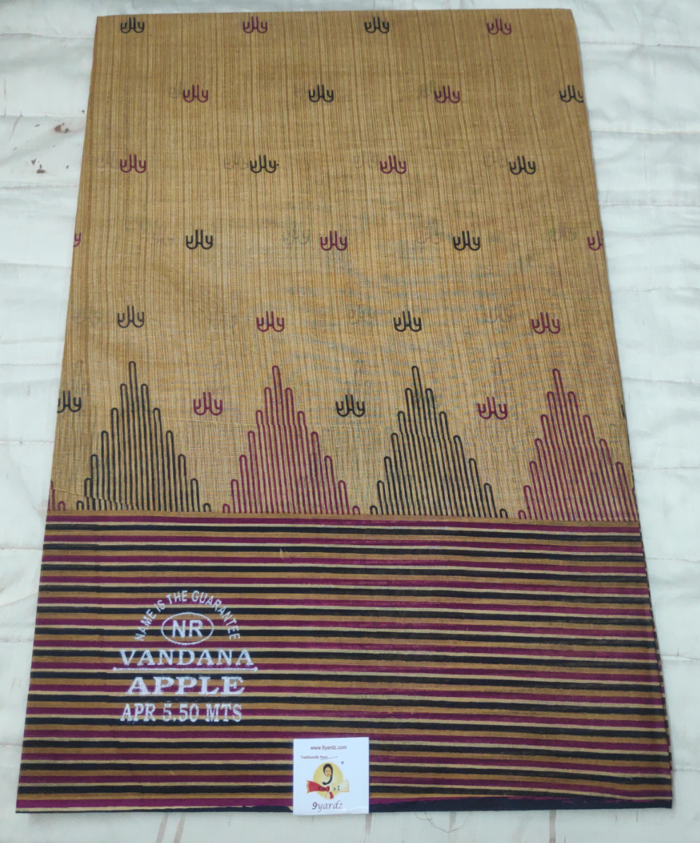 Cotton printed saree