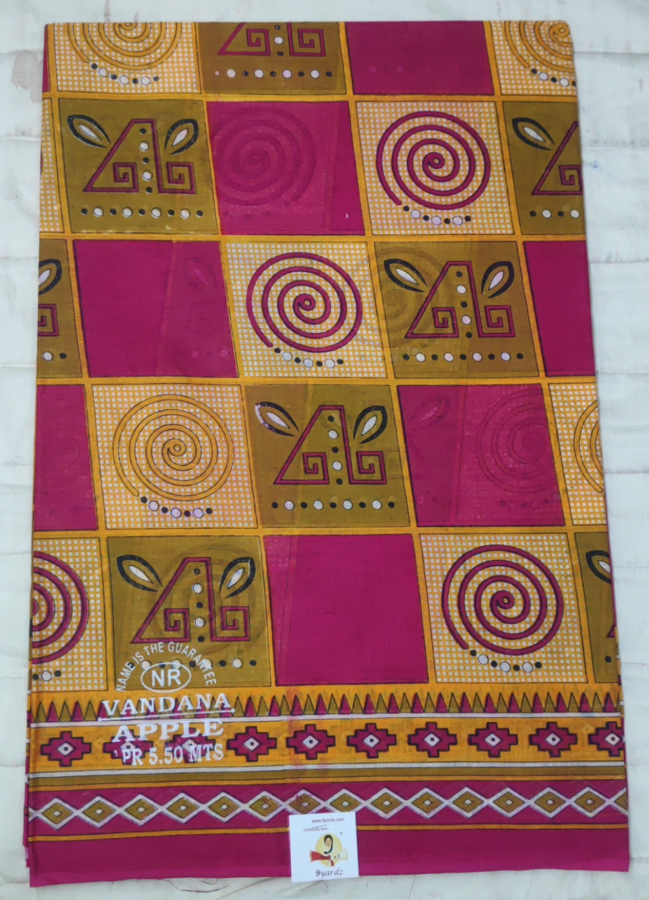 Cotton printed saree