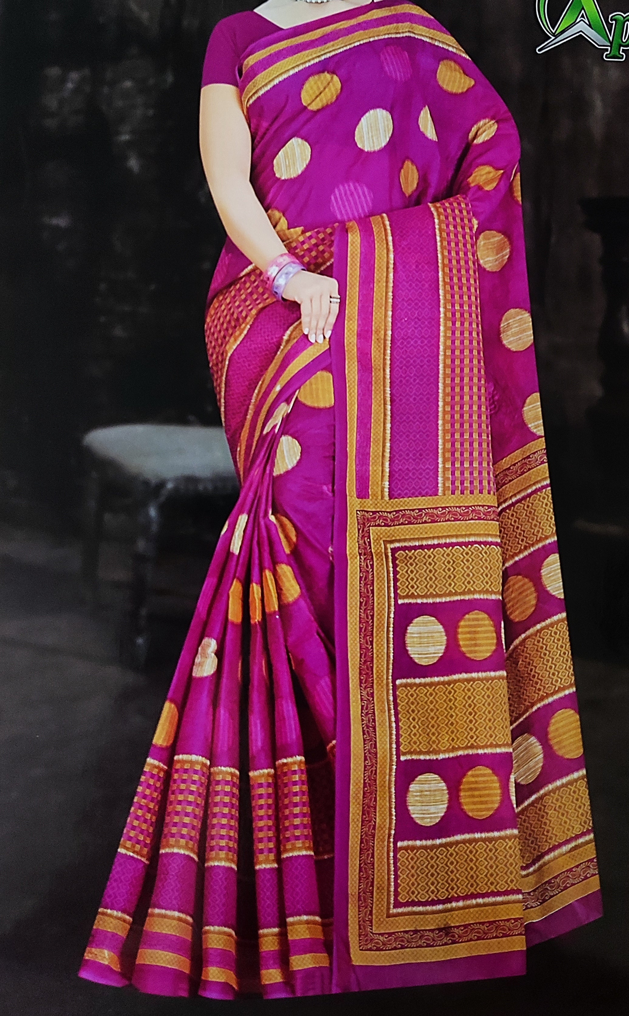 Cotton printed saree