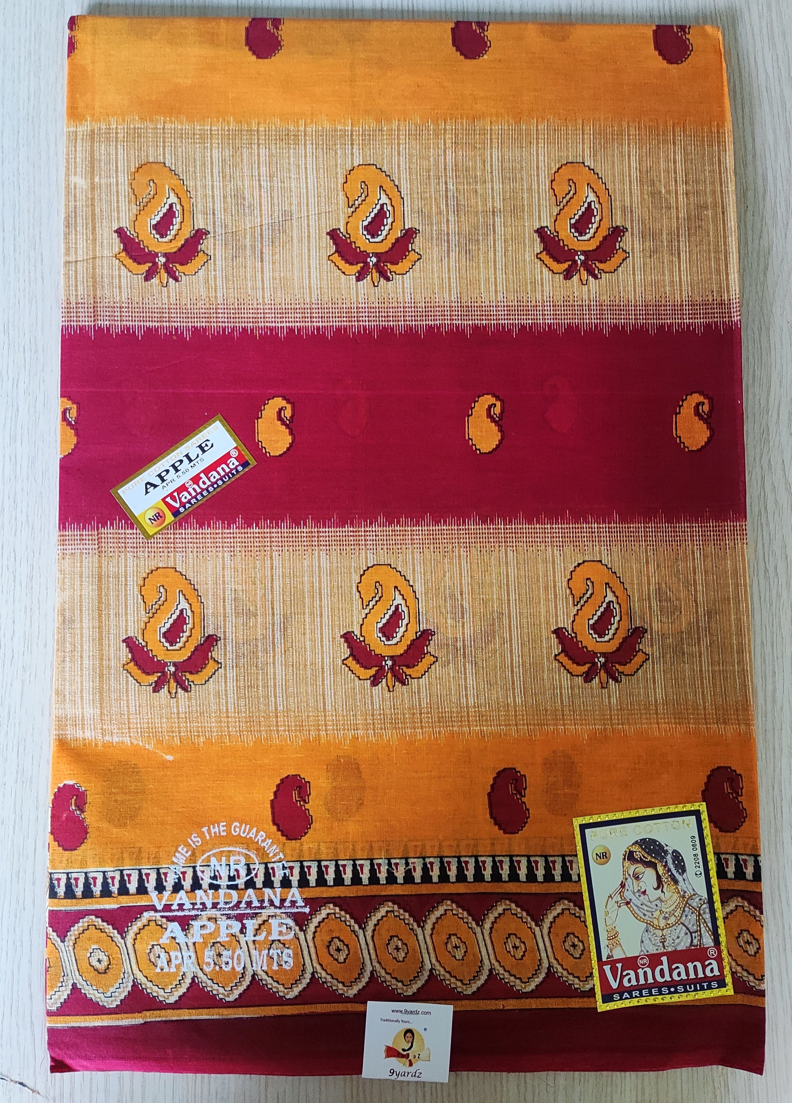 Cotton printed saree