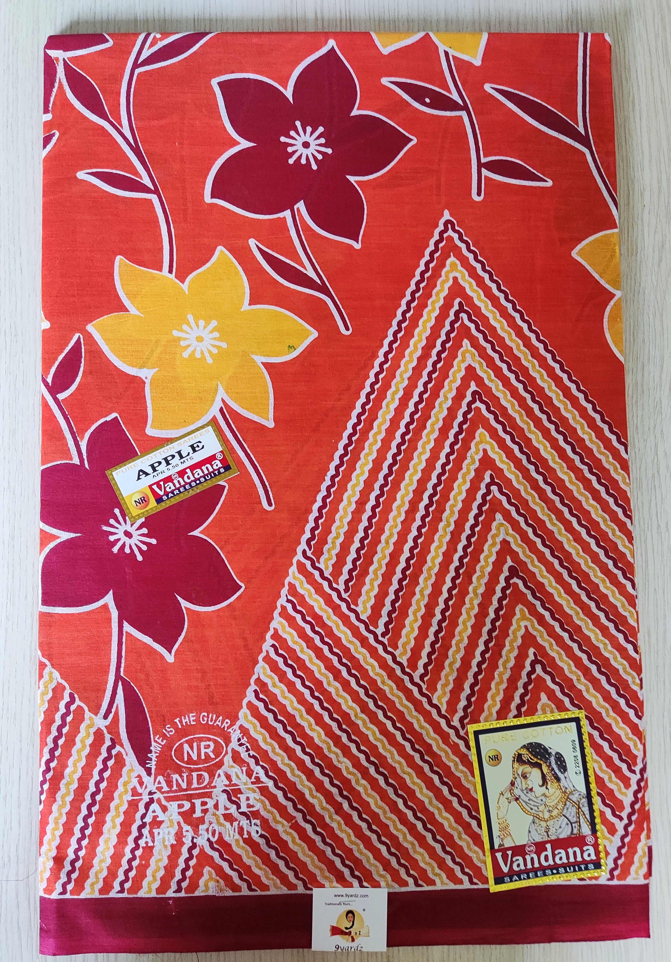 Cotton printed saree