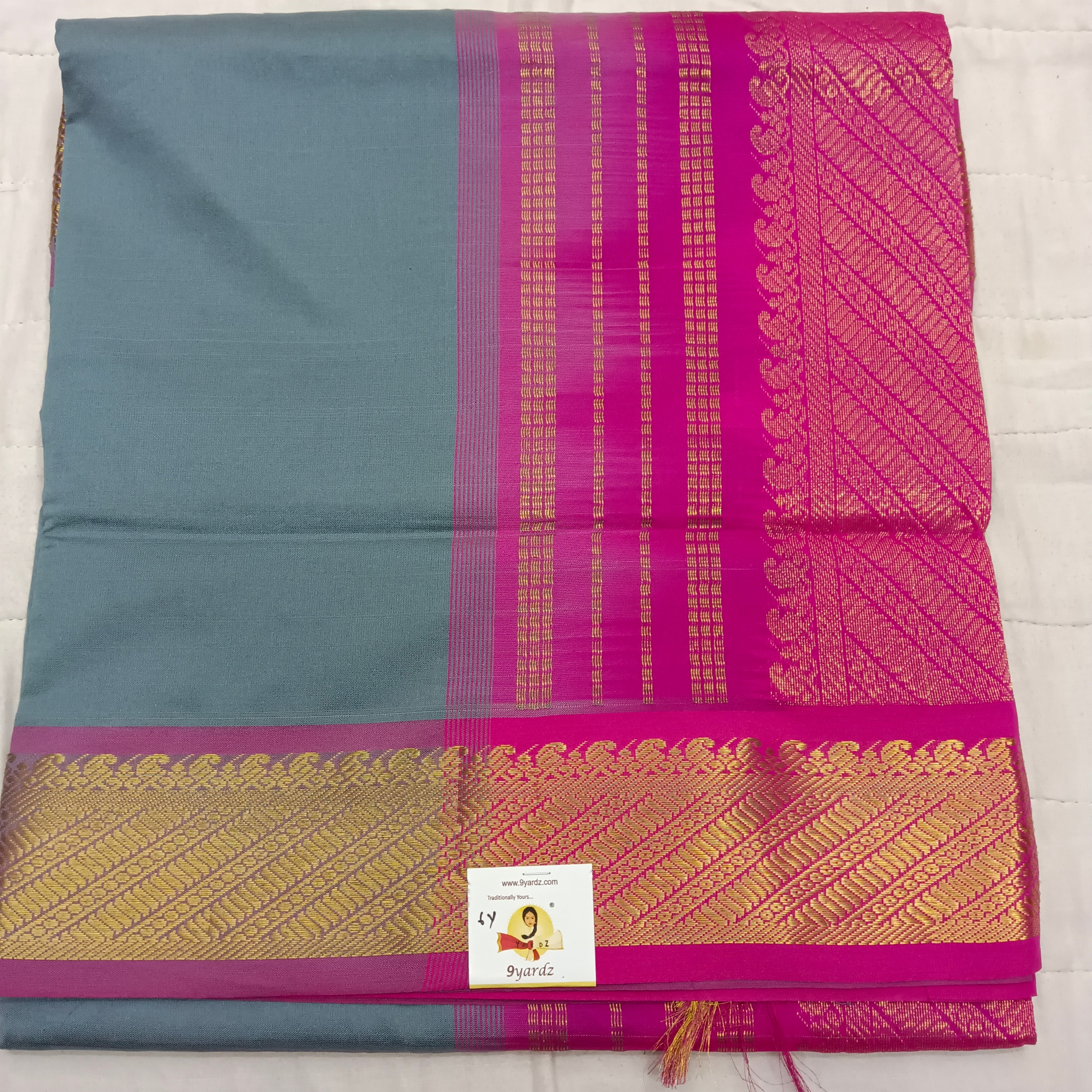 Semi silk cotton 6Yards