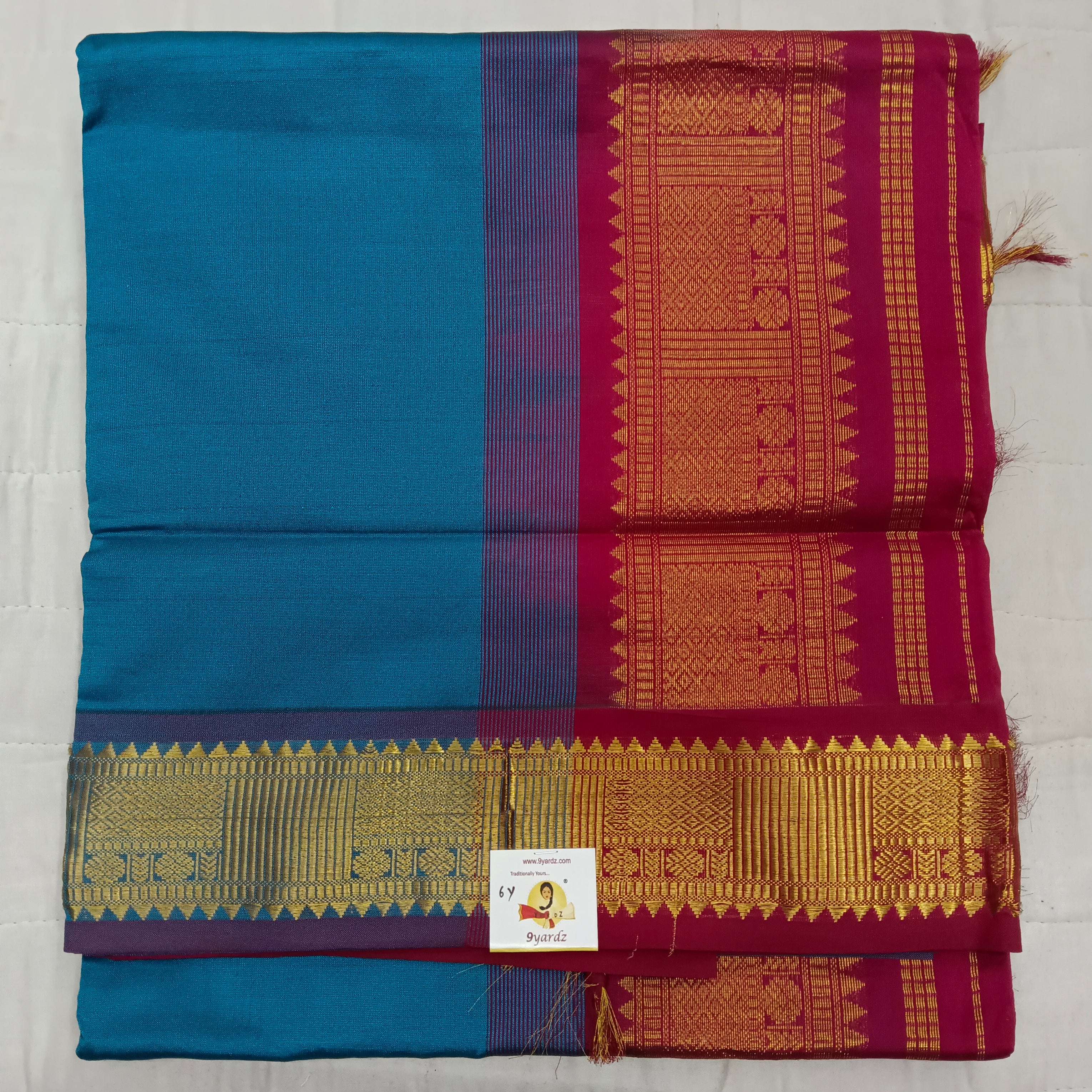 Semi silk cotton 6Yards