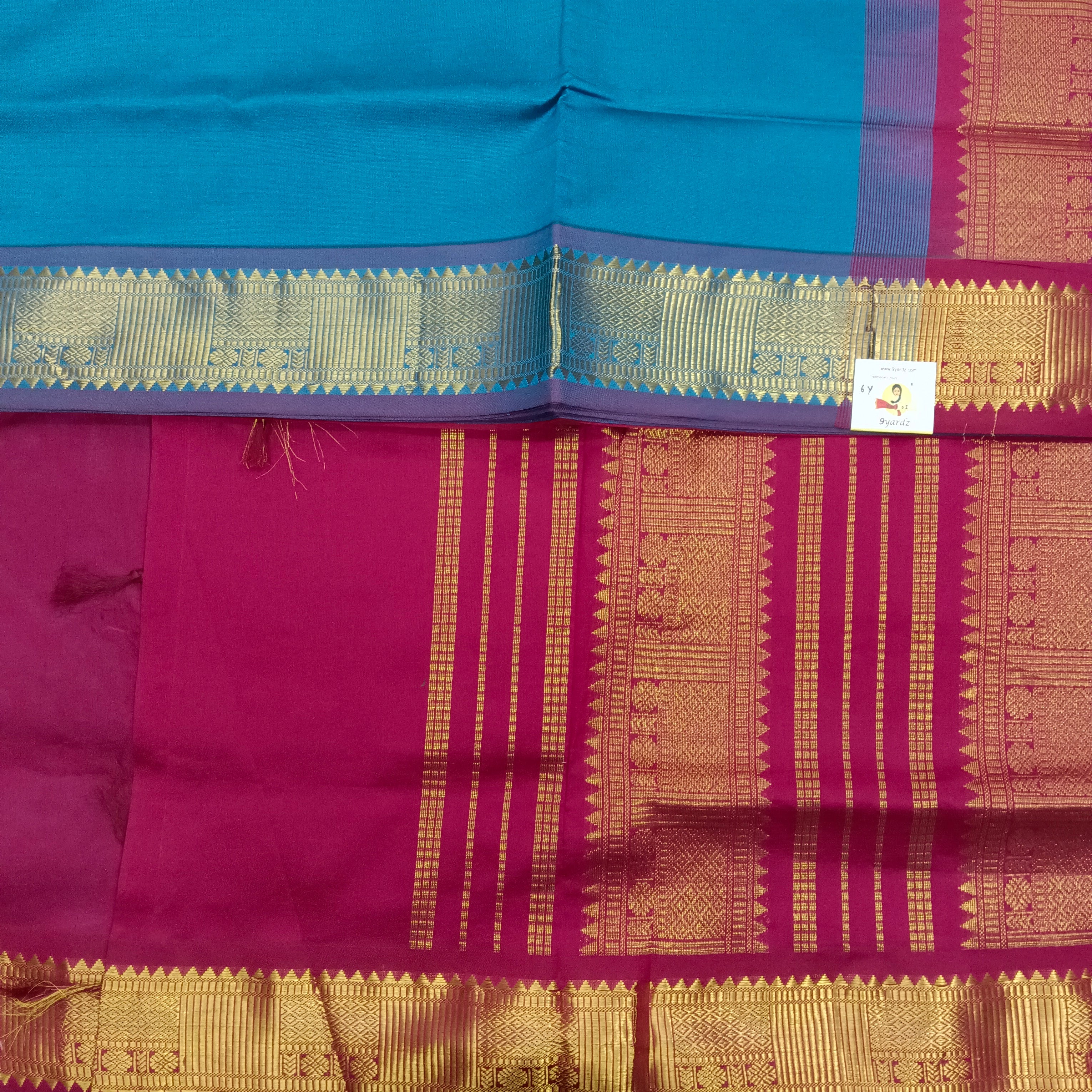 Semi silk cotton 6Yards
