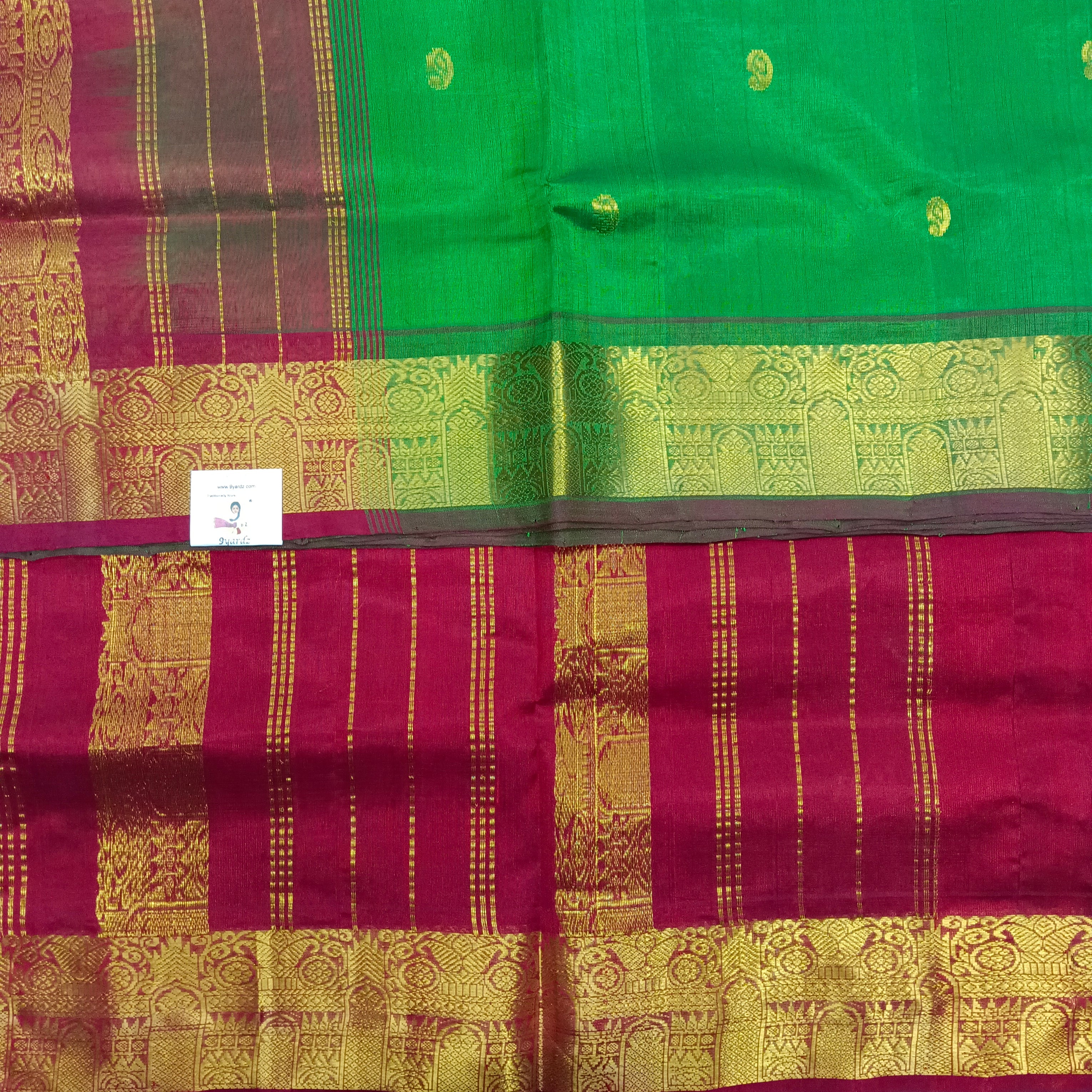 Pure silk cotton with butta