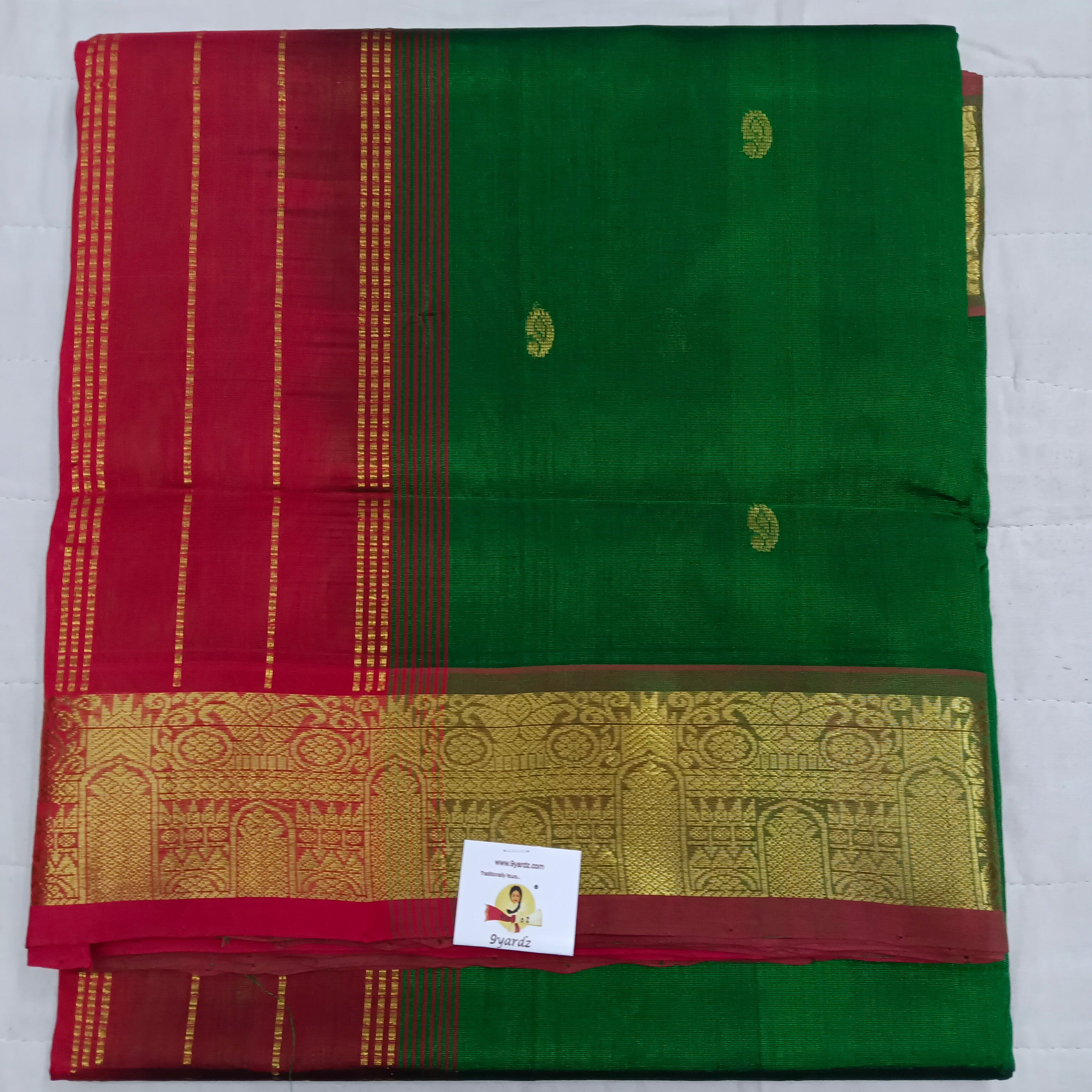 Pure silk cotton with butta
