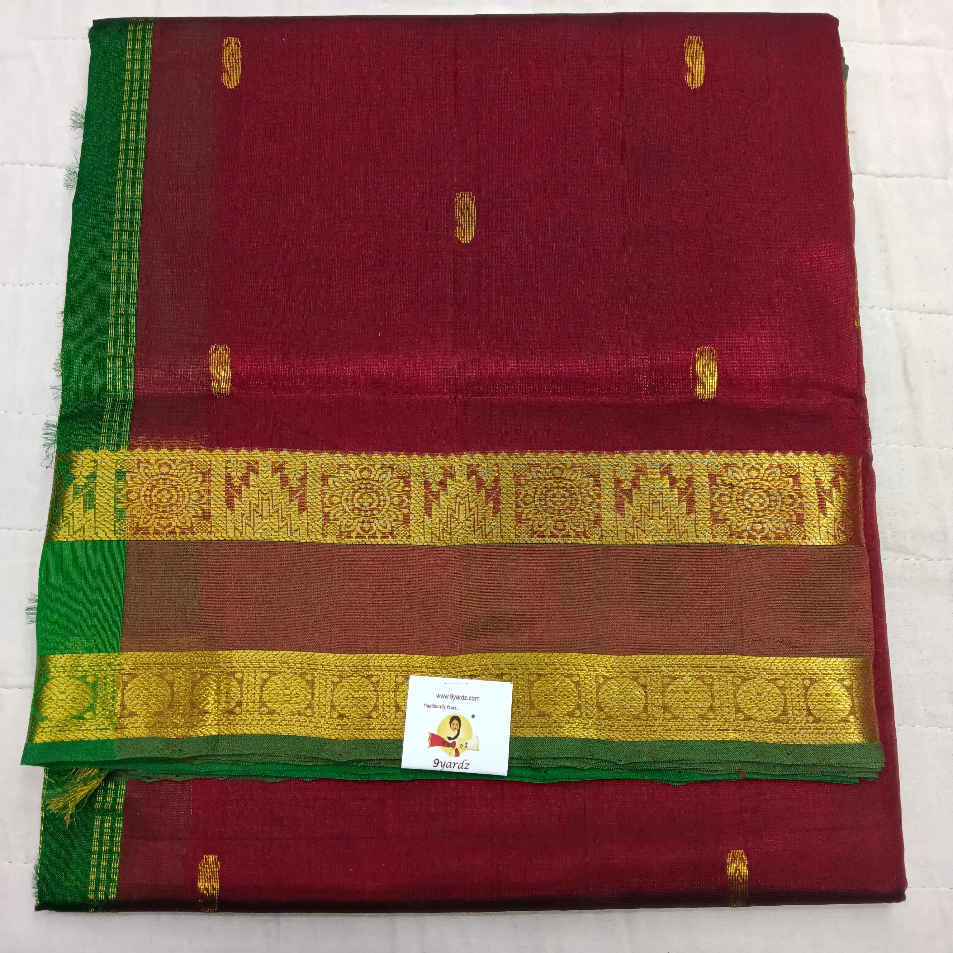 Pure silk cotton with butta
