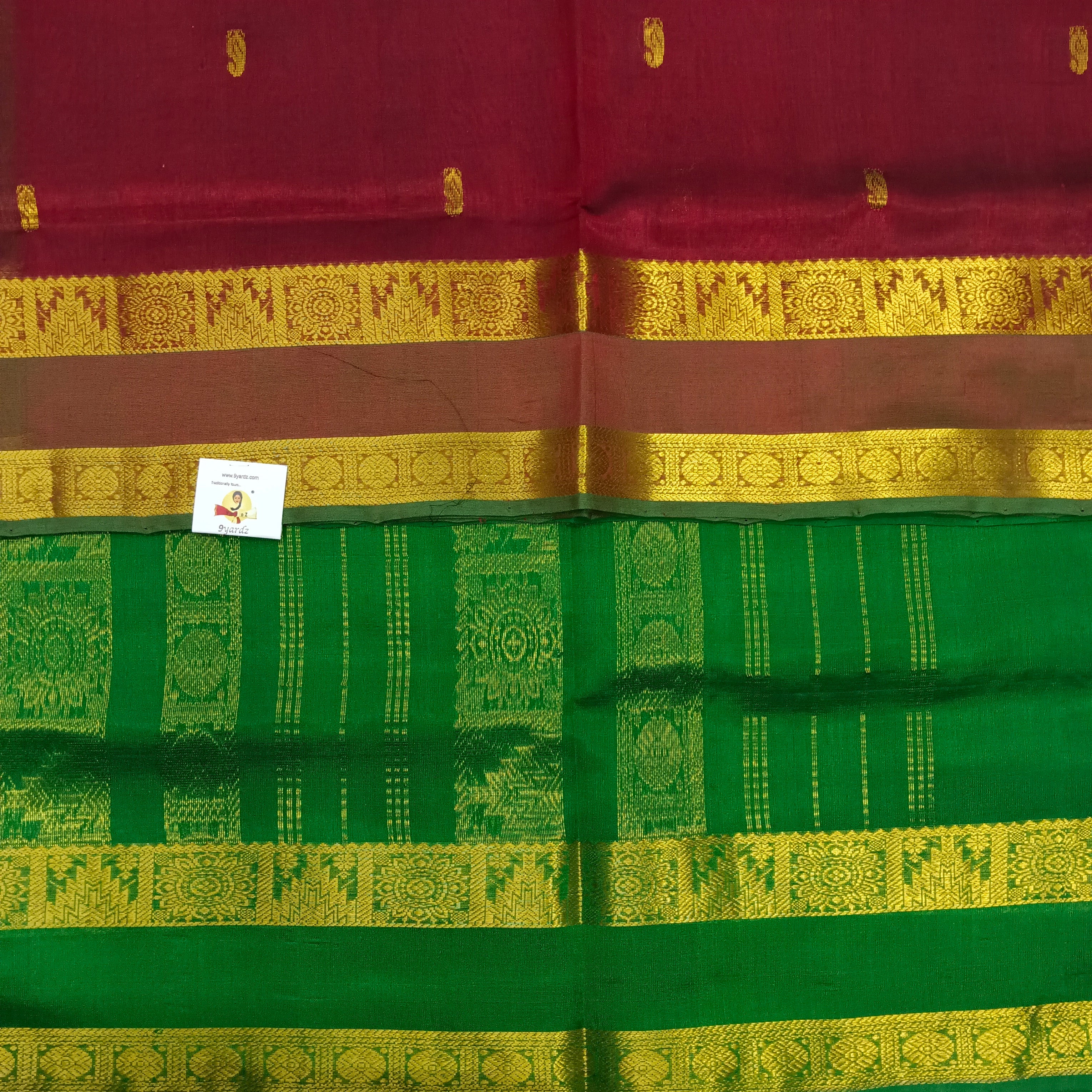 Pure silk cotton with butta