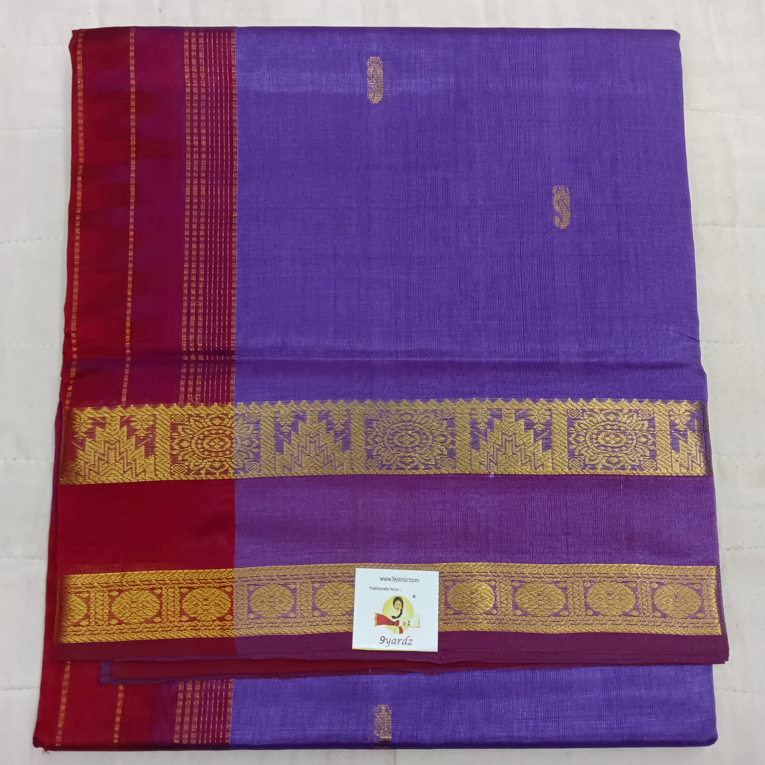 Pure silk cotton with butta