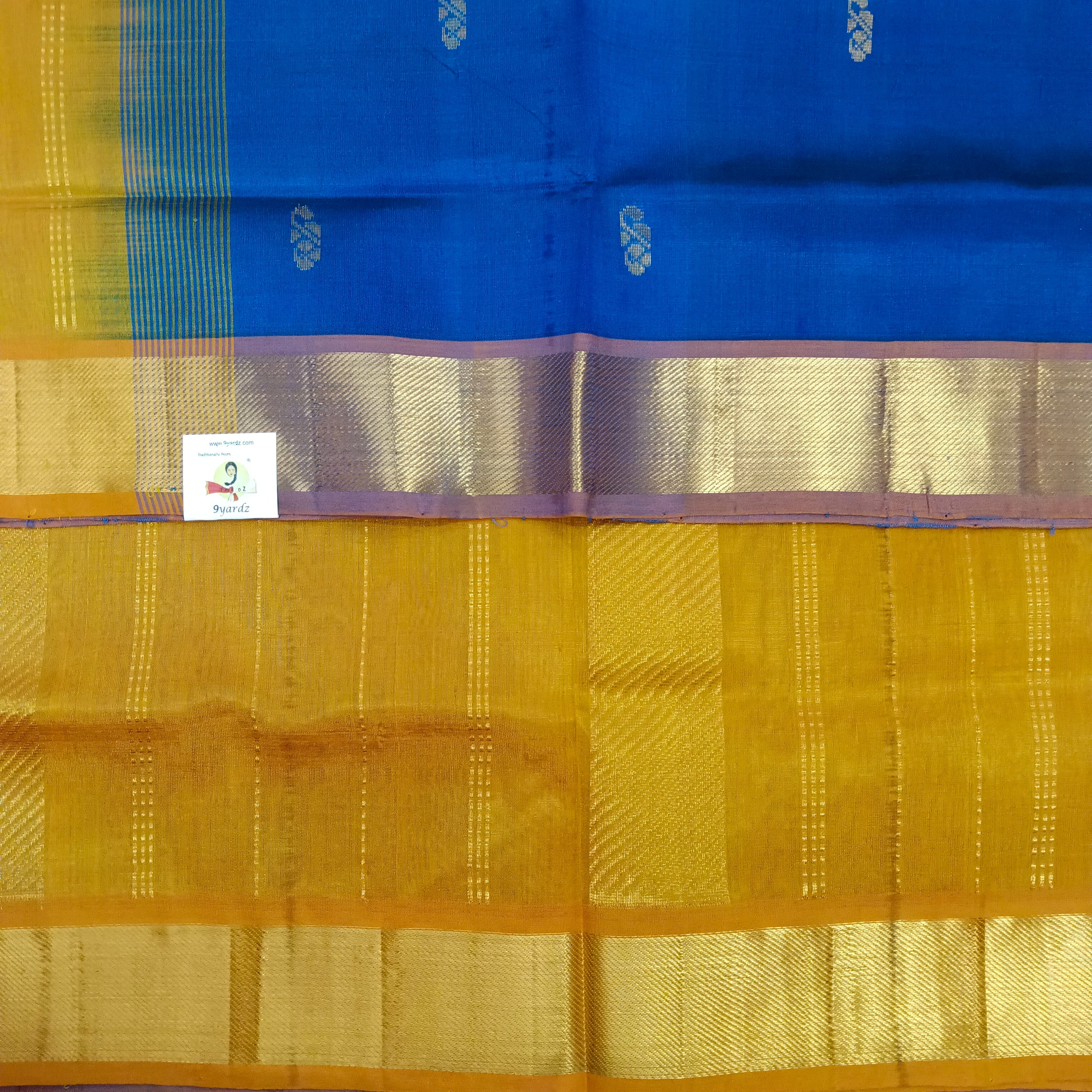 Pure silk cotton with butta