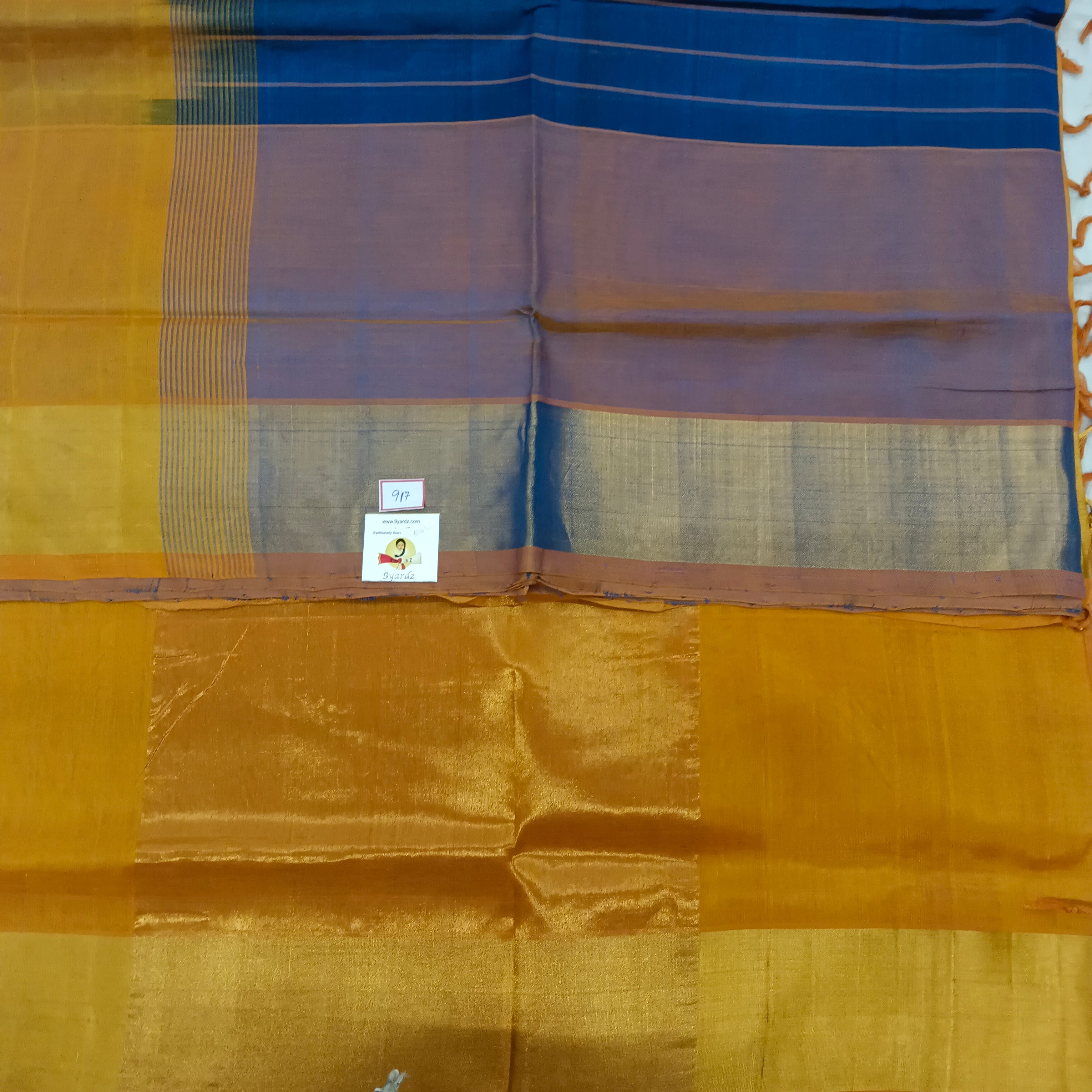 Checked pattern in Pallu- Andhra Silk Cotton 6 yards