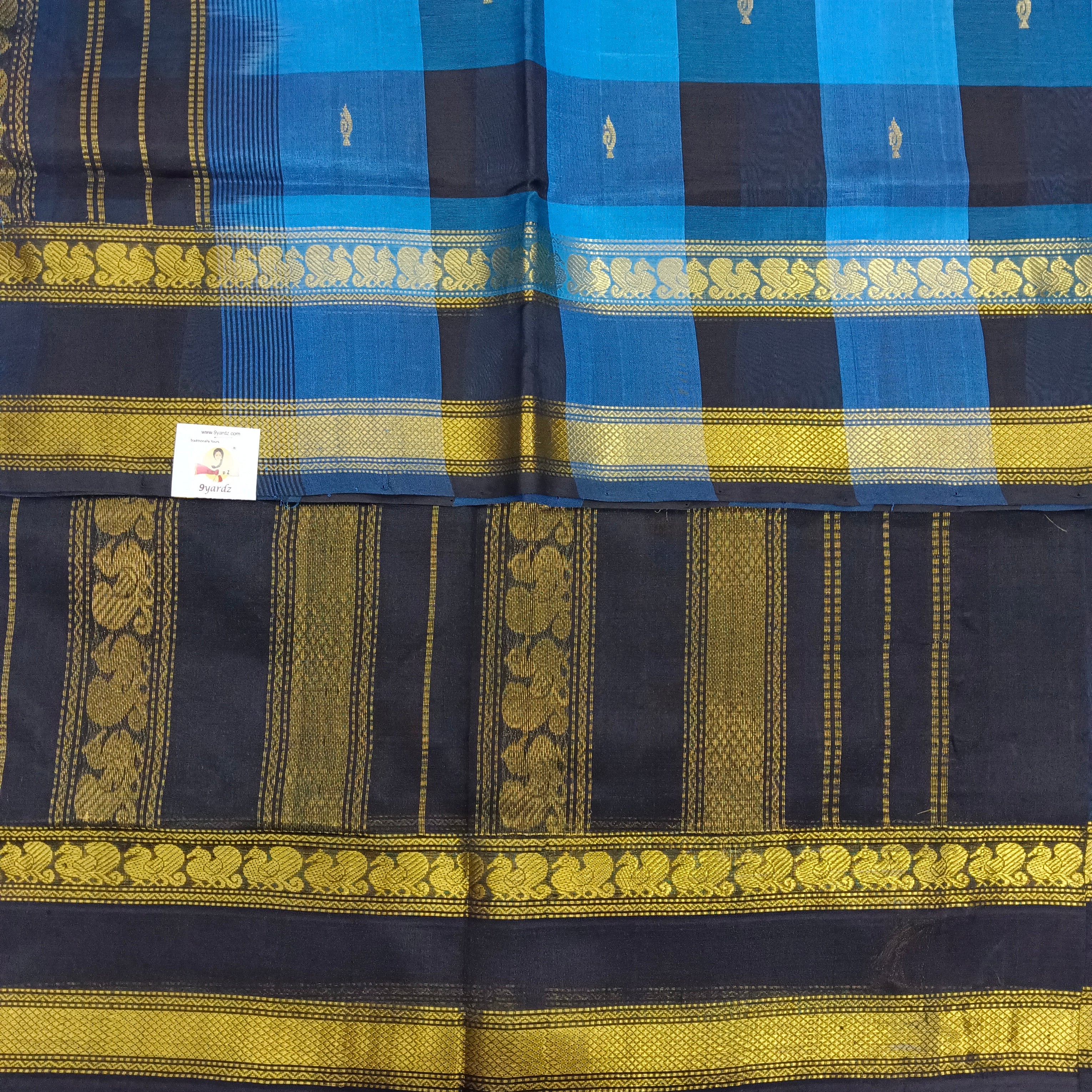 Pure silk cotton zari Palum Pazhamum Check