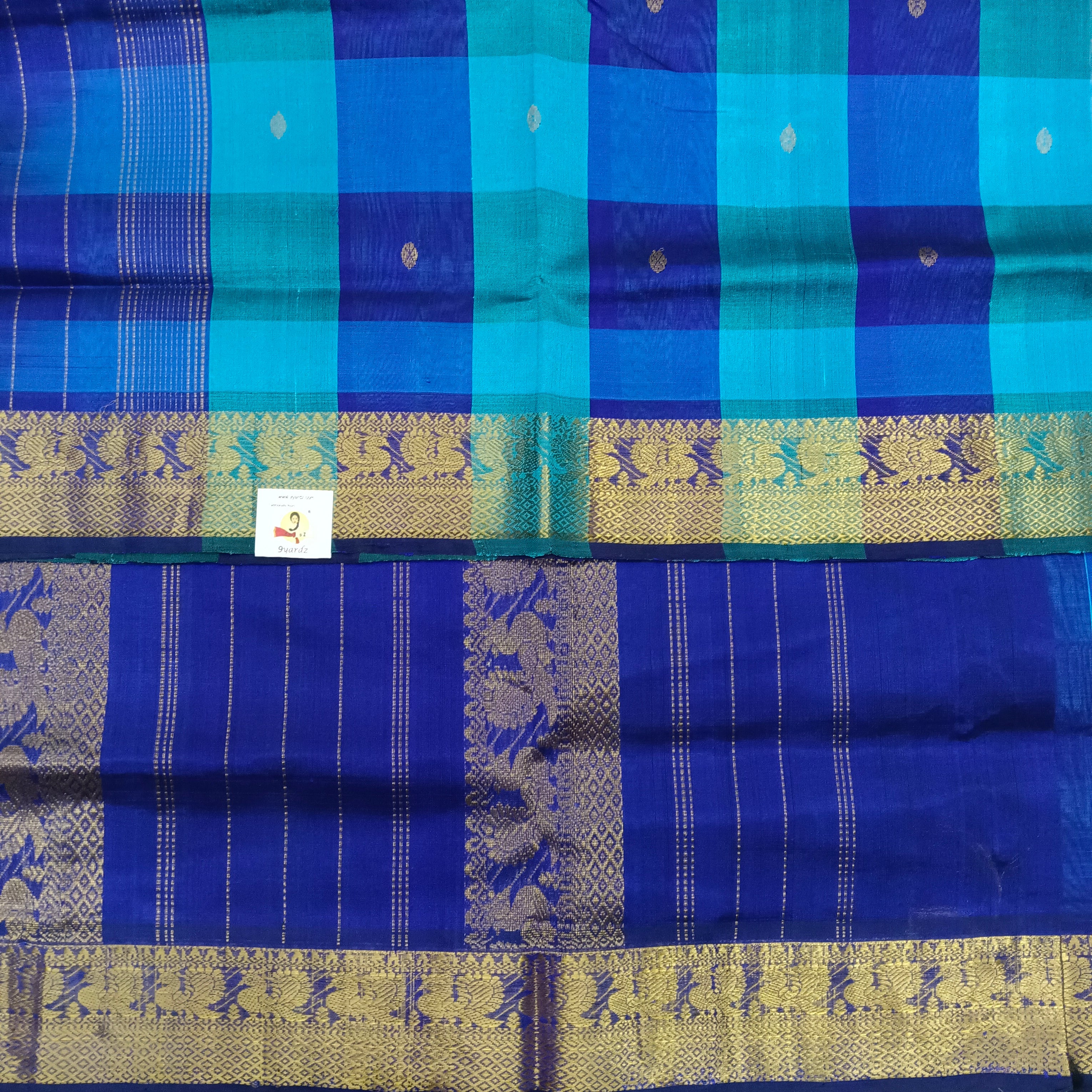 Pure silk cotton zari  Pazhum Pazhamum Check