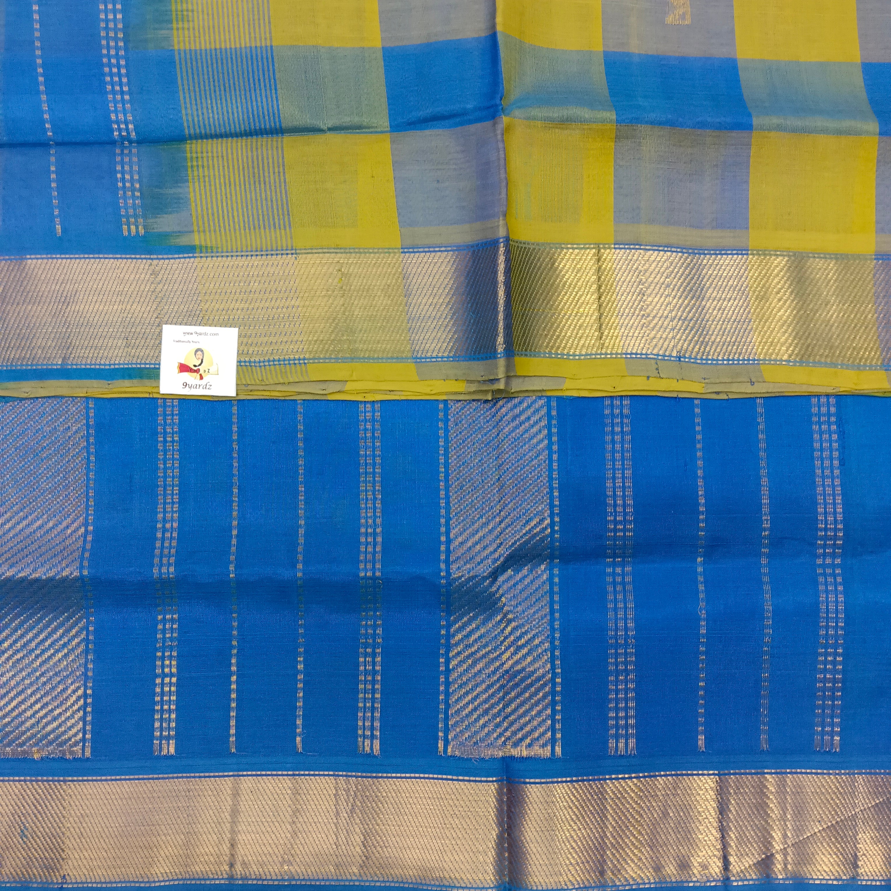 Pure silk cotton zari  Pazhum Pazhamum Check