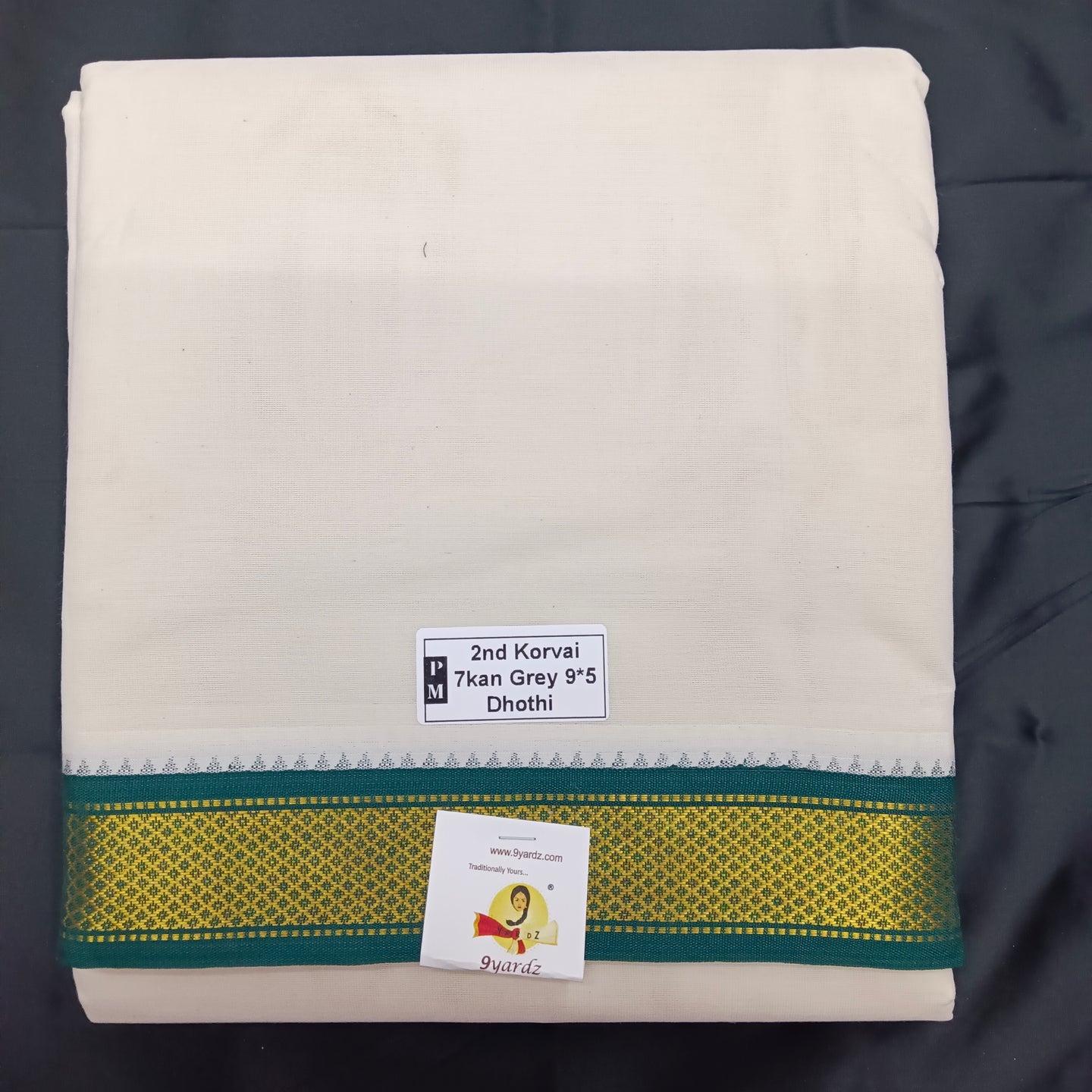 Pure cotton Muhurtham 7kann dhoti 9*5