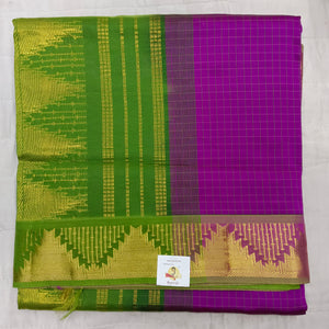 Semi Silk cotton Madisar Checked