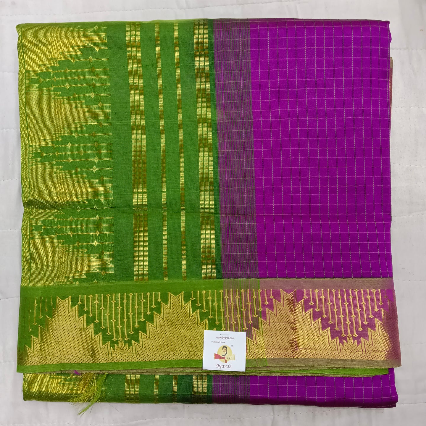 Semi Silk cotton Madisar Checked