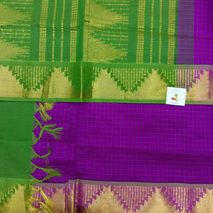 Semi Silk cotton Madisar Checked