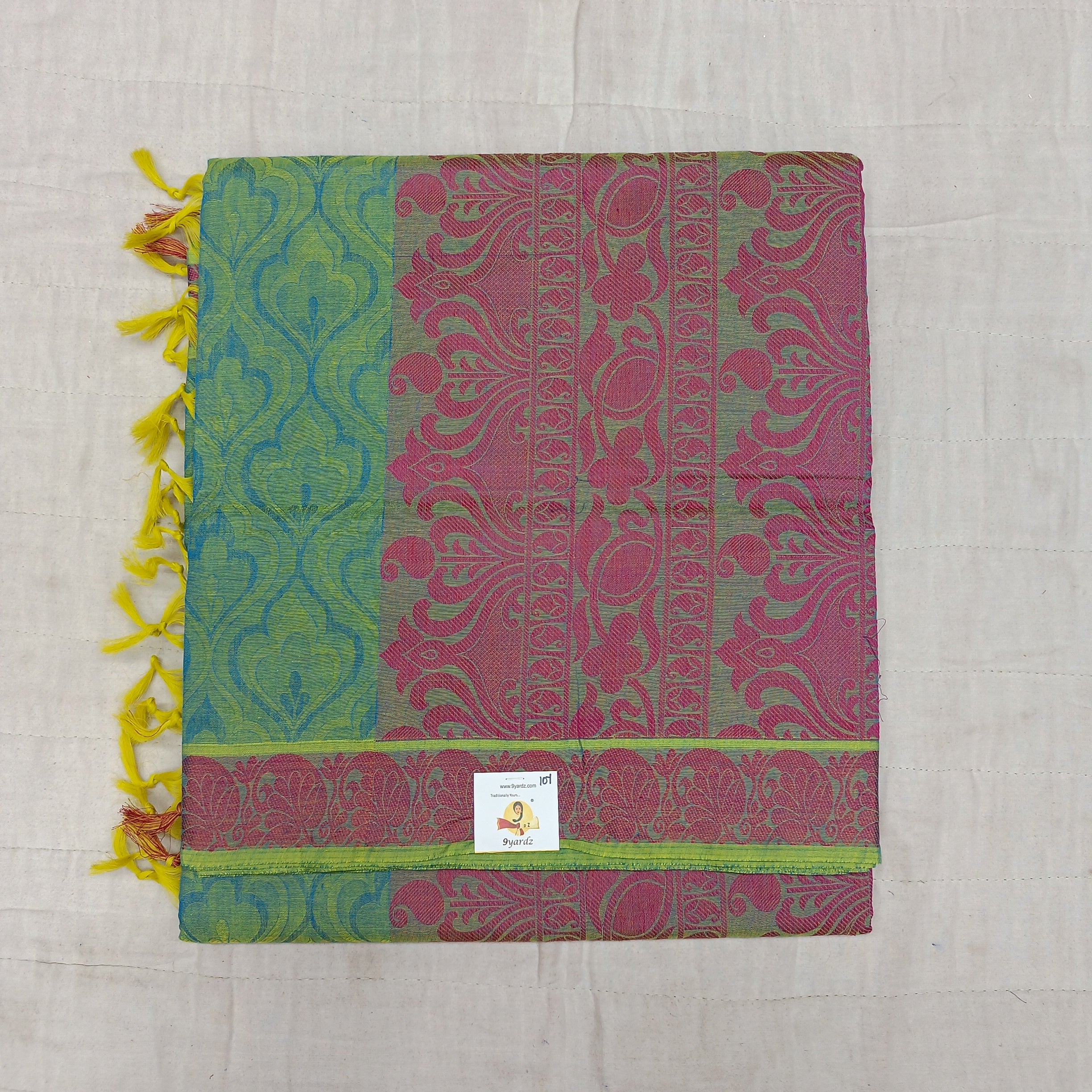 Rich Cotton Embossed sarees