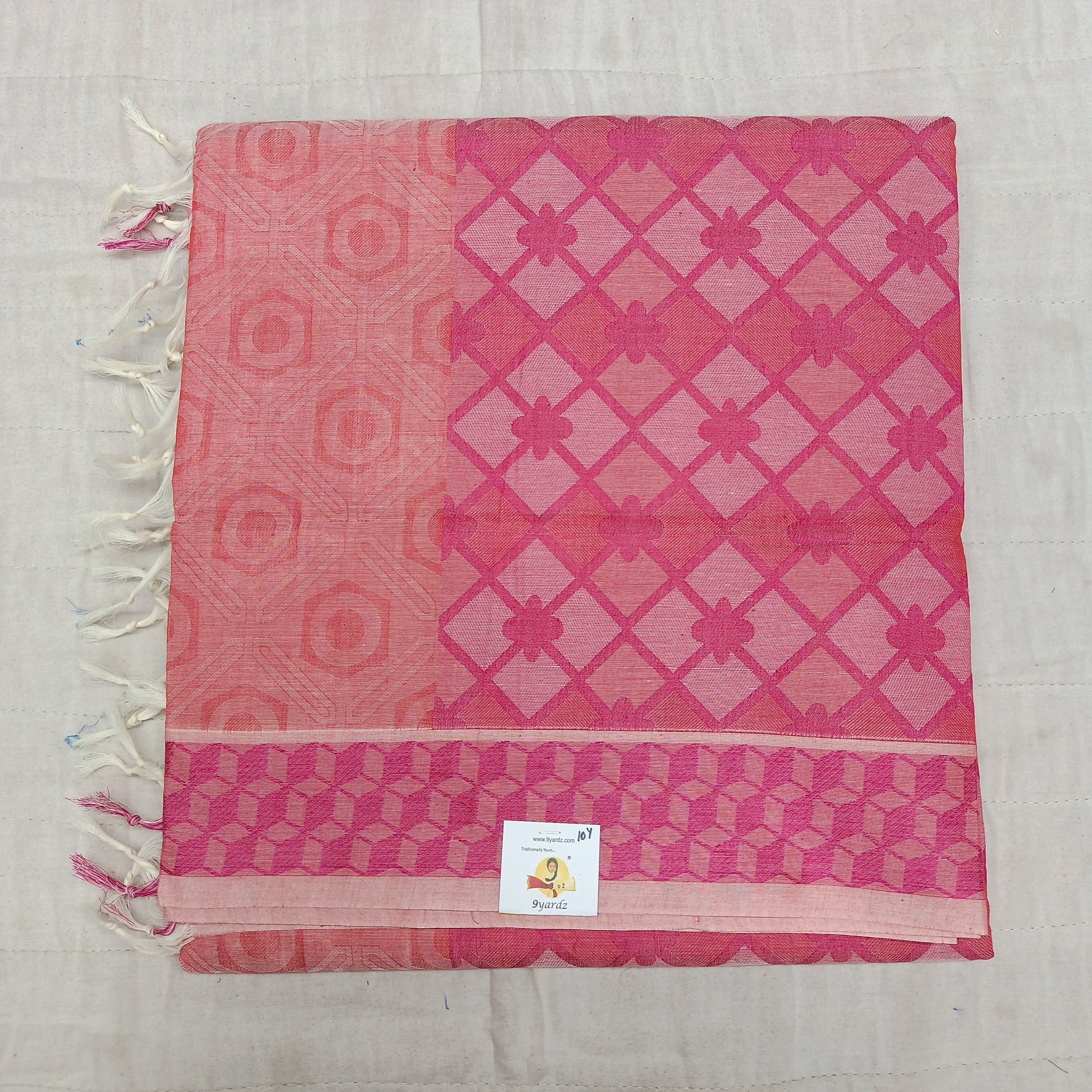 Rich Cotton Embossed sarees