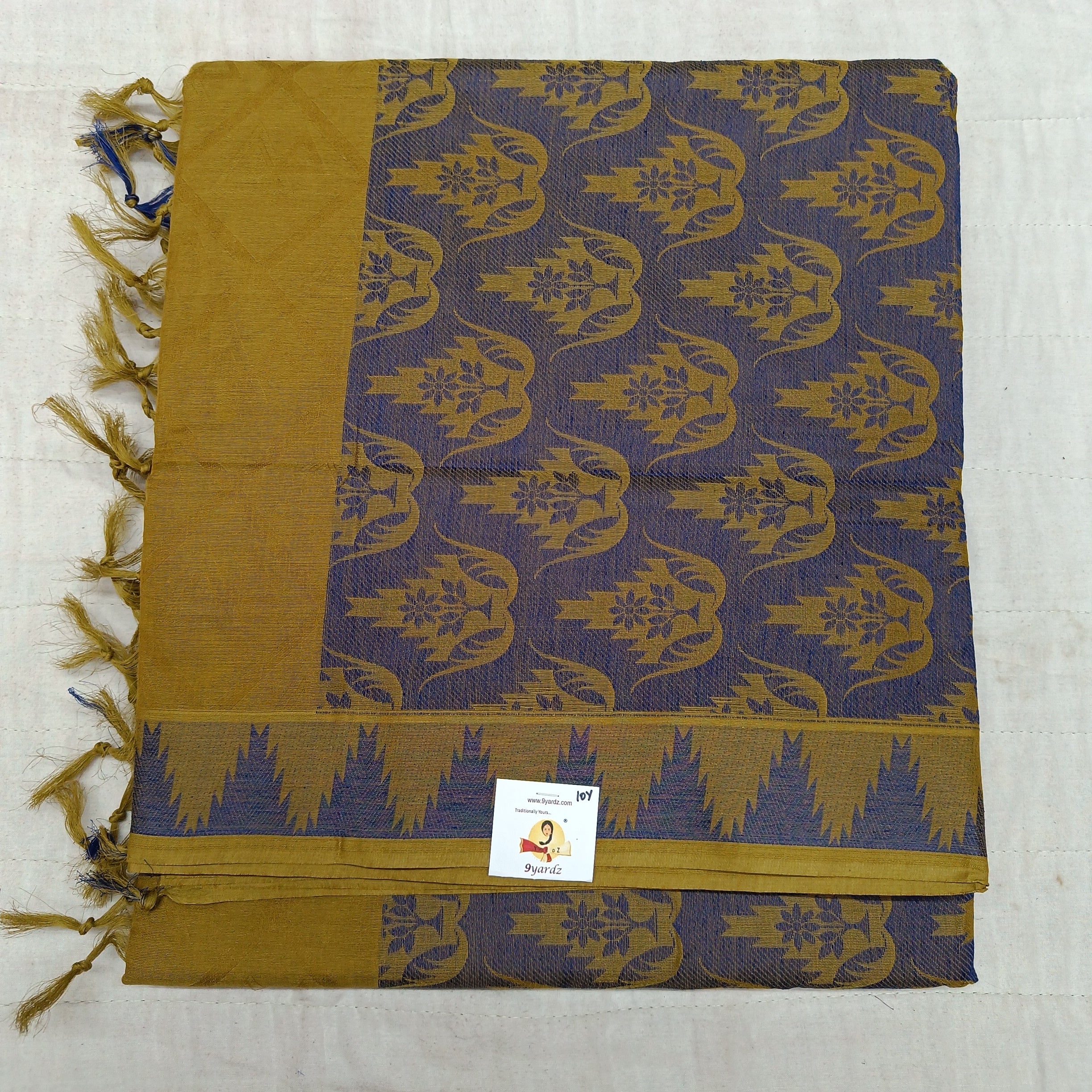 Rich Cotton Embossed sarees