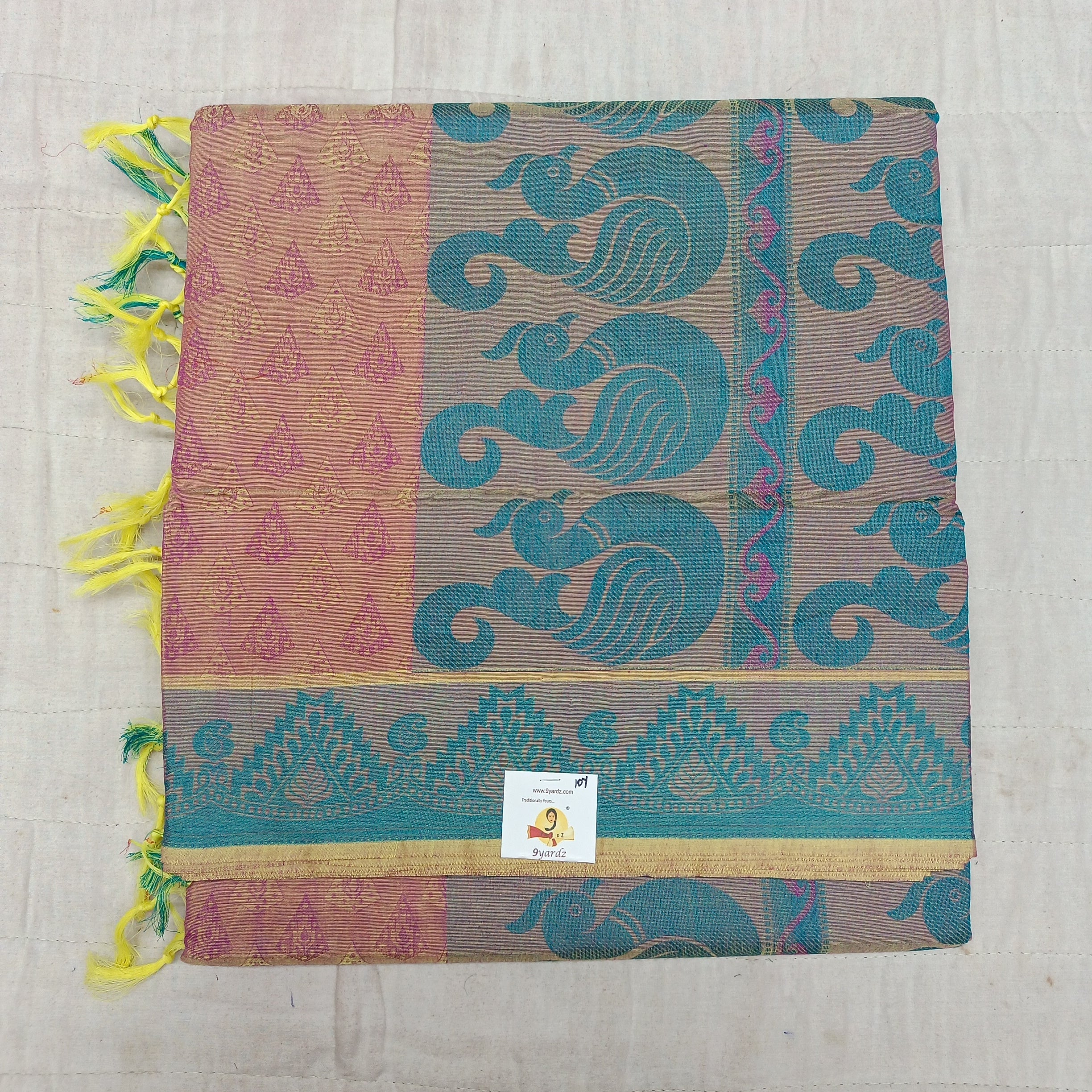 Rich Cotton Embossed sarees
