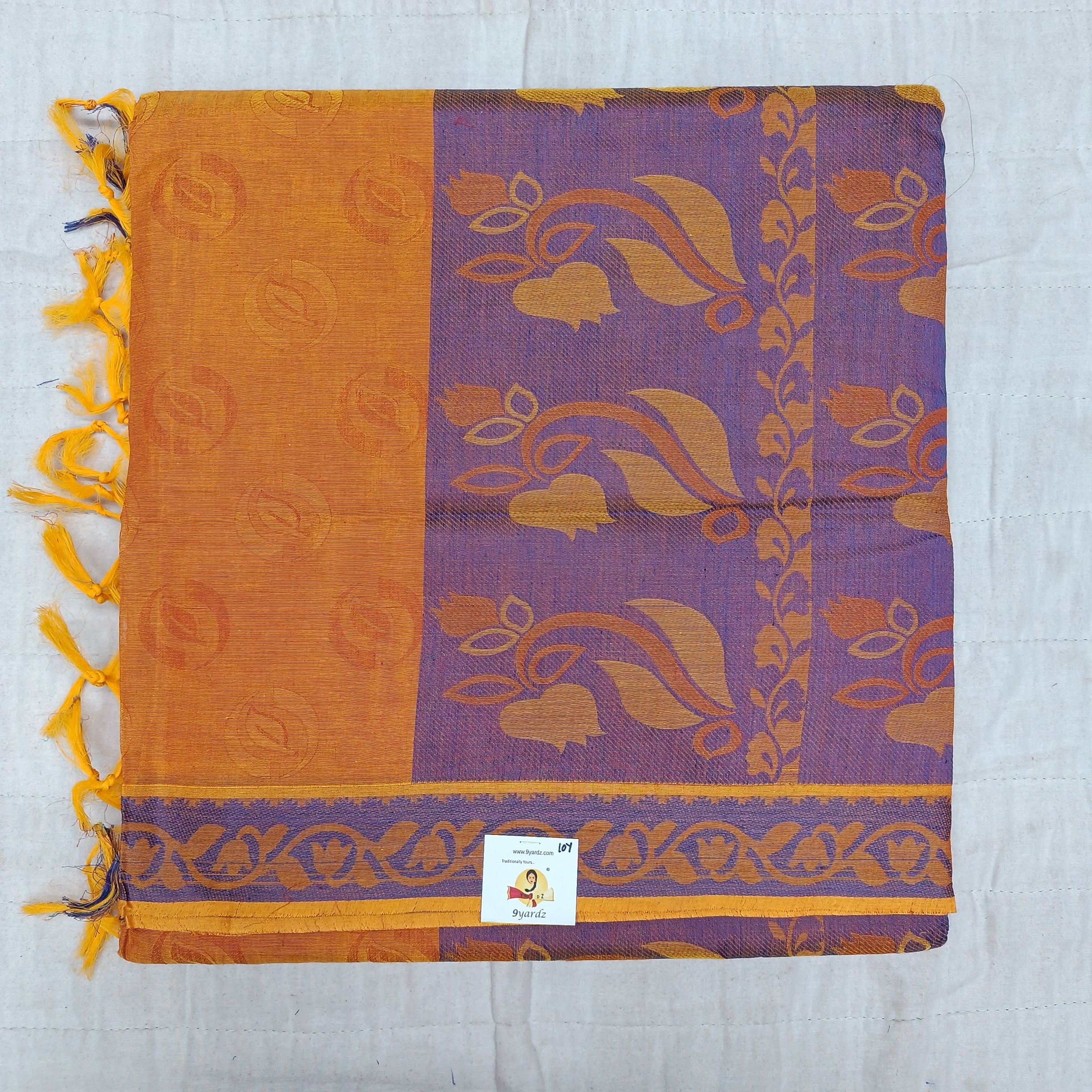 Rich Cotton Embossed sarees