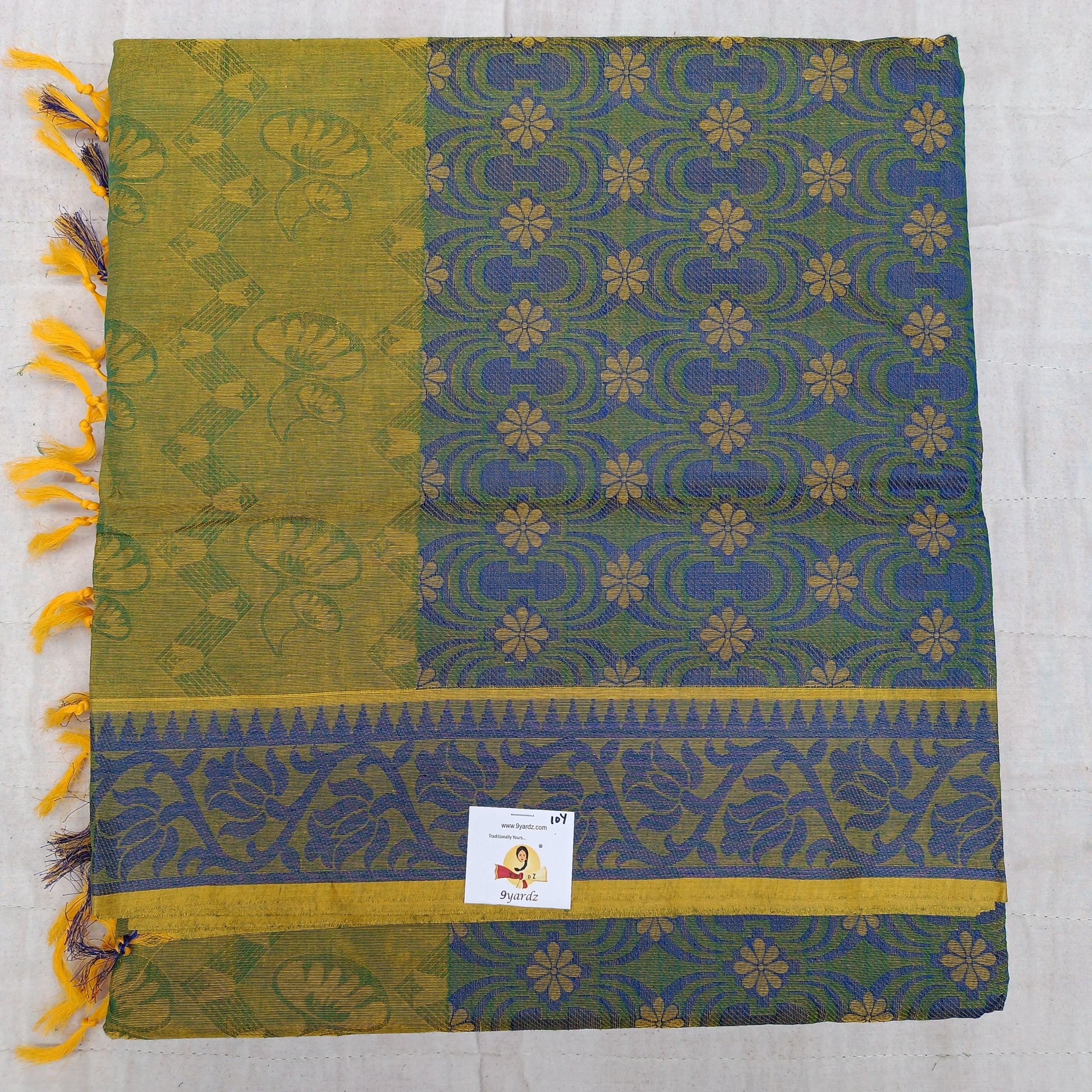 Rich Cotton Embossed sarees