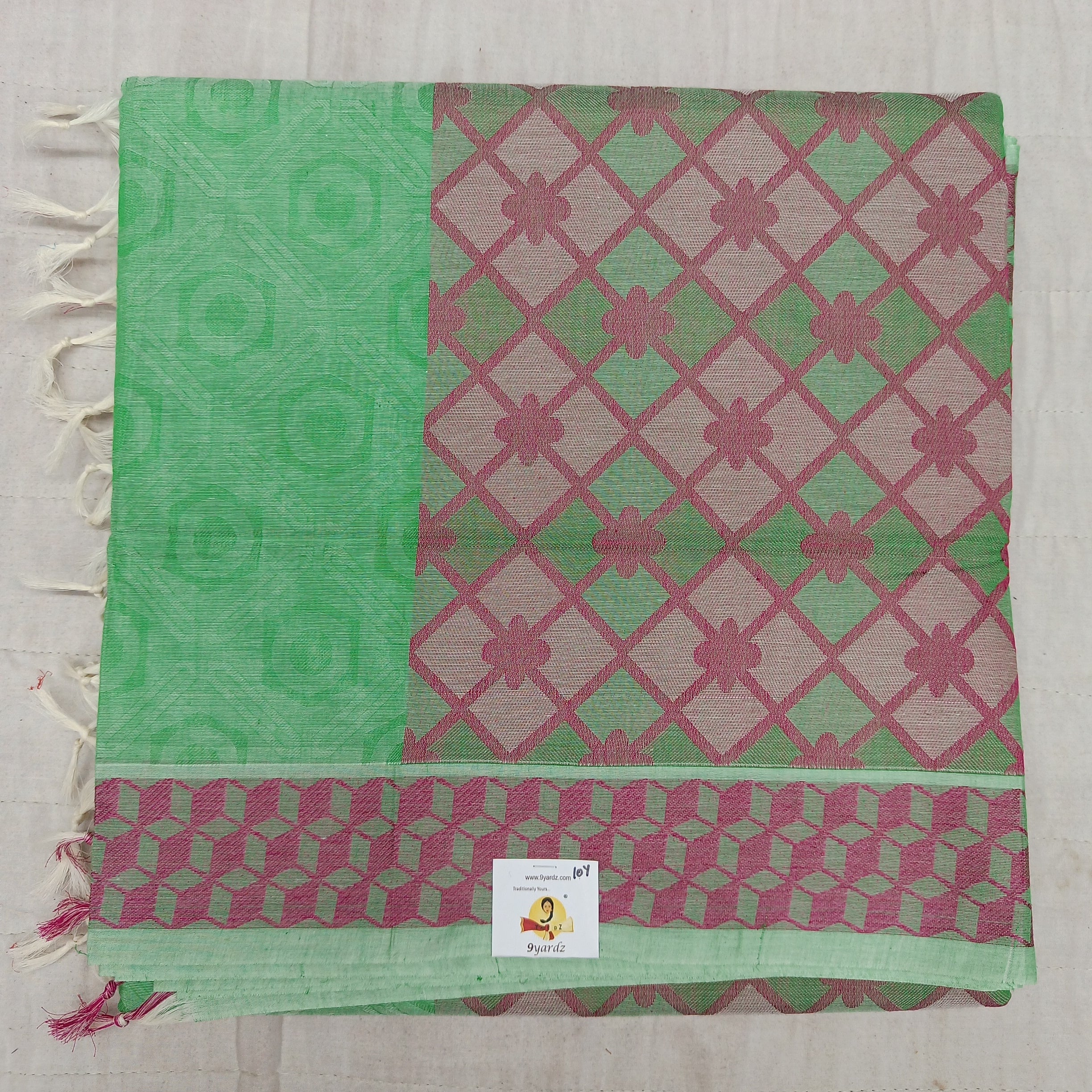 Rich Cotton Embossed sarees