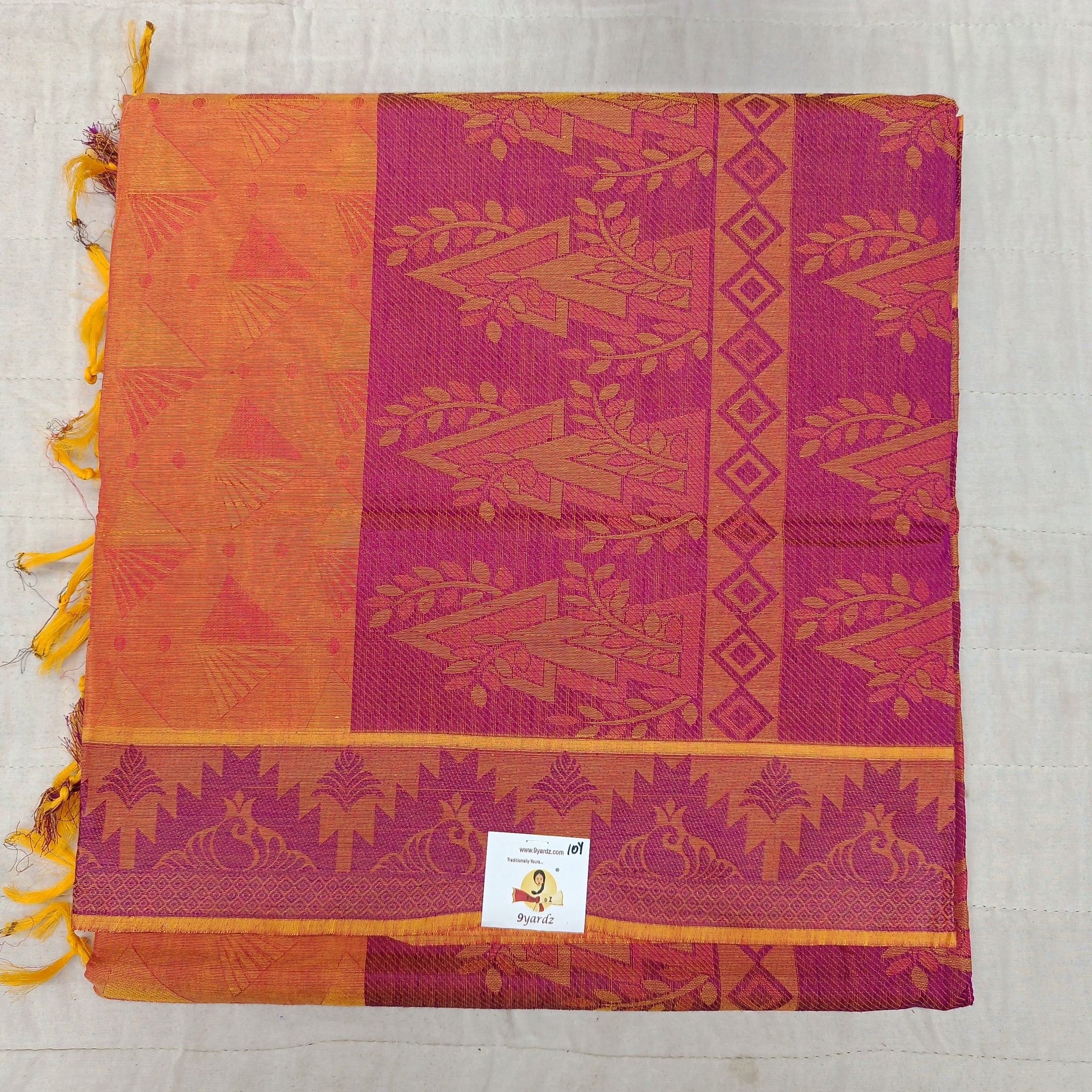 Rich Cotton Embossed sarees