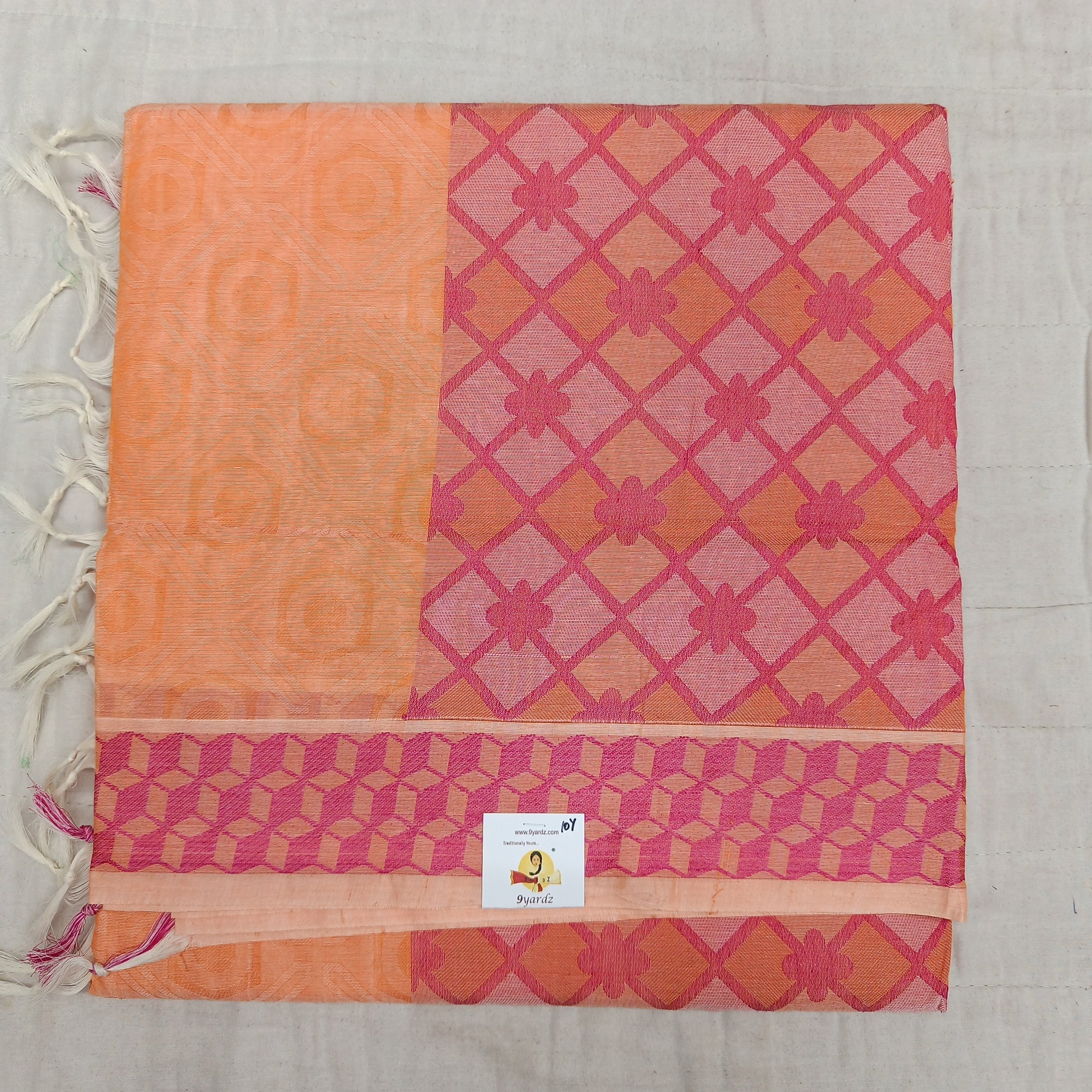 Rich Cotton Embossed sarees