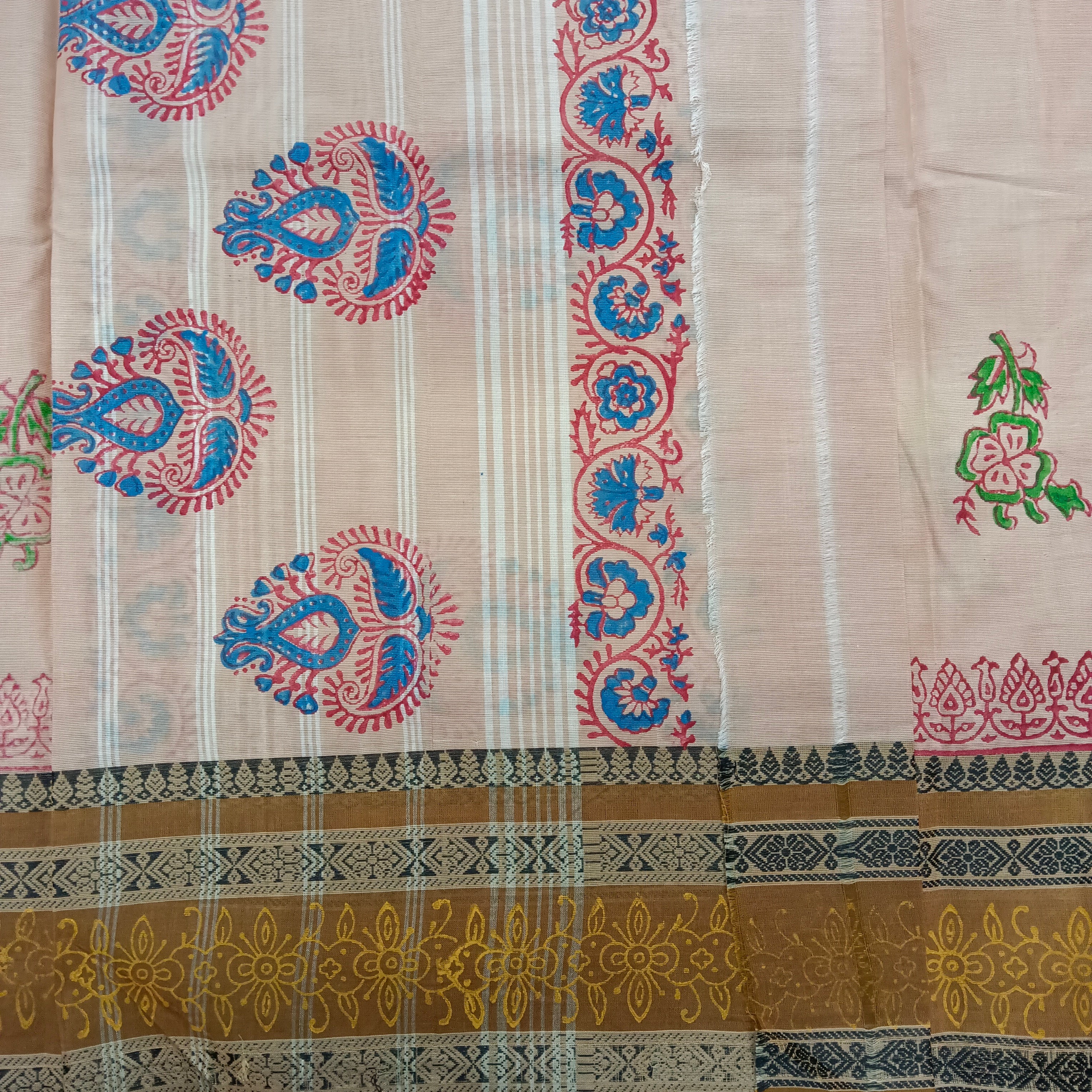 Arupukottai cotton Printed 10 yards madisar