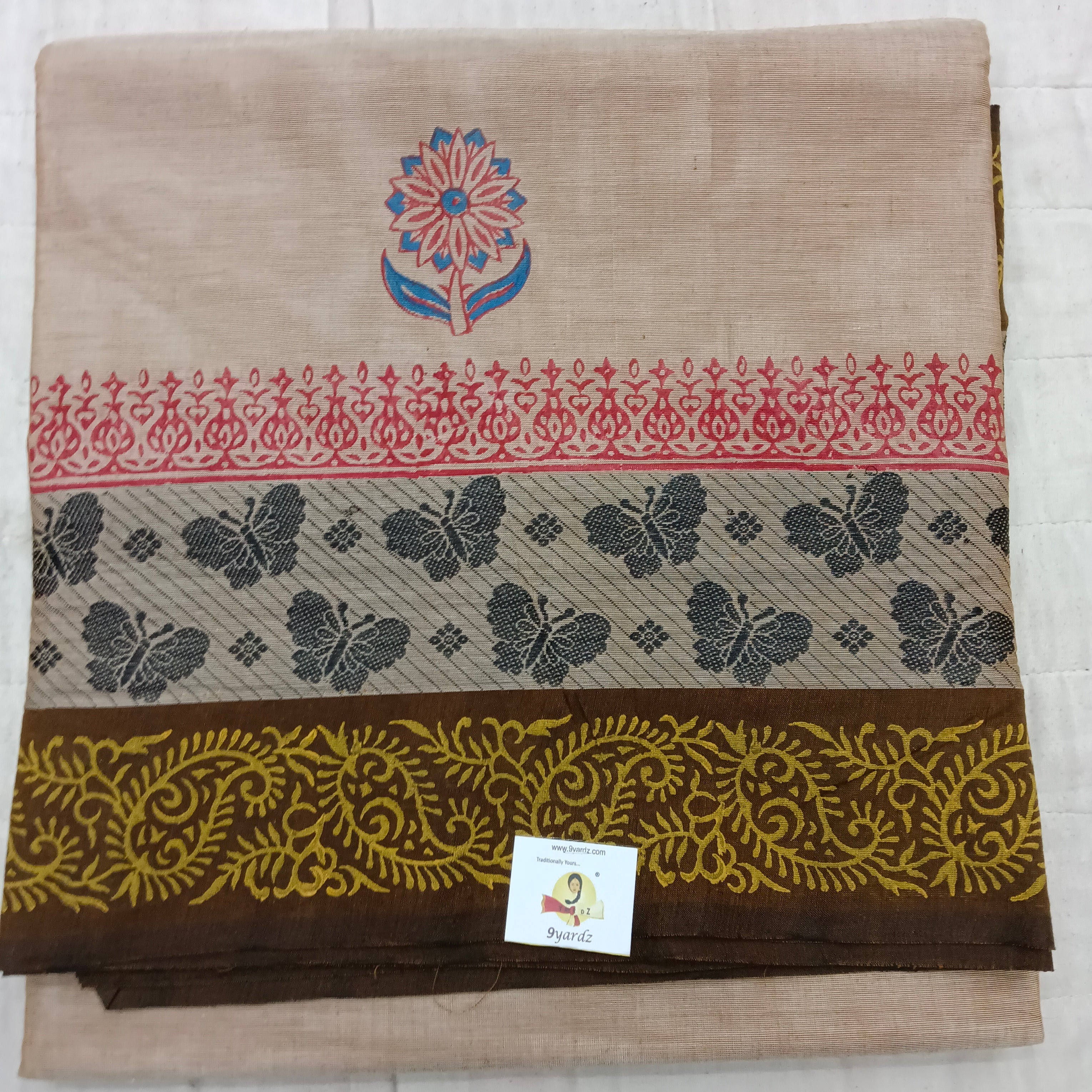 Arupukottai cotton Printed 10 yards madisar