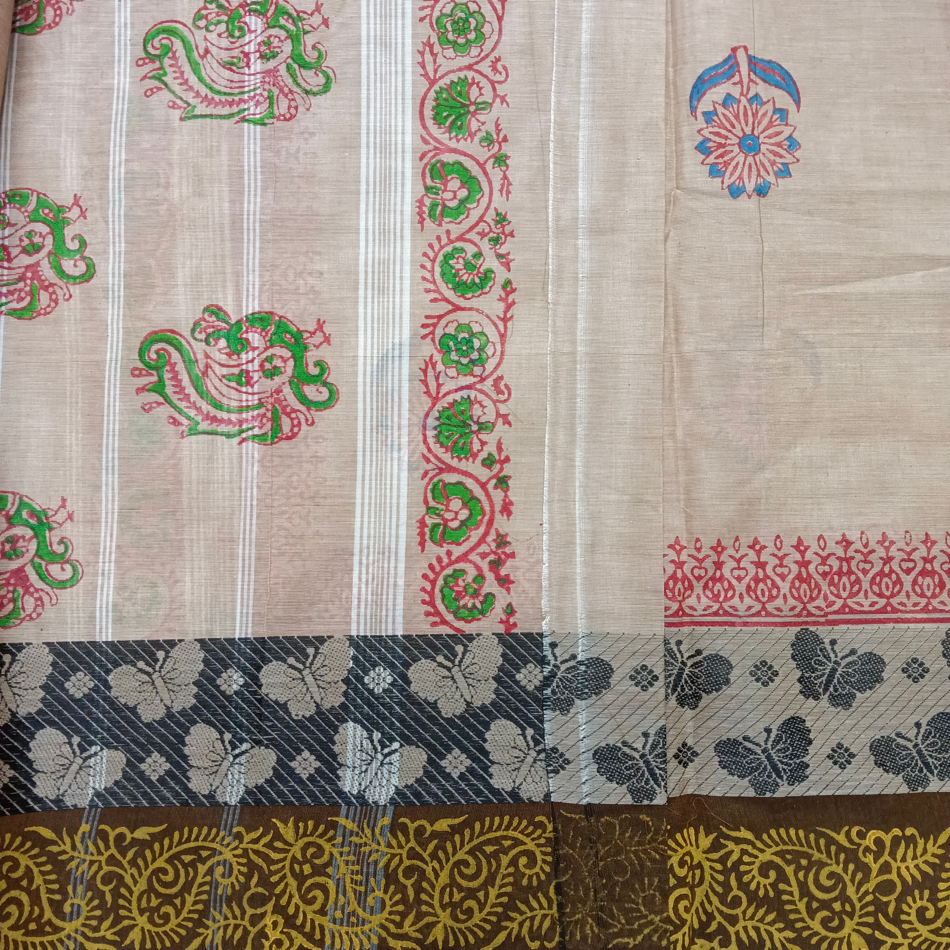 Arupukottai cotton Printed 10 yards madisar