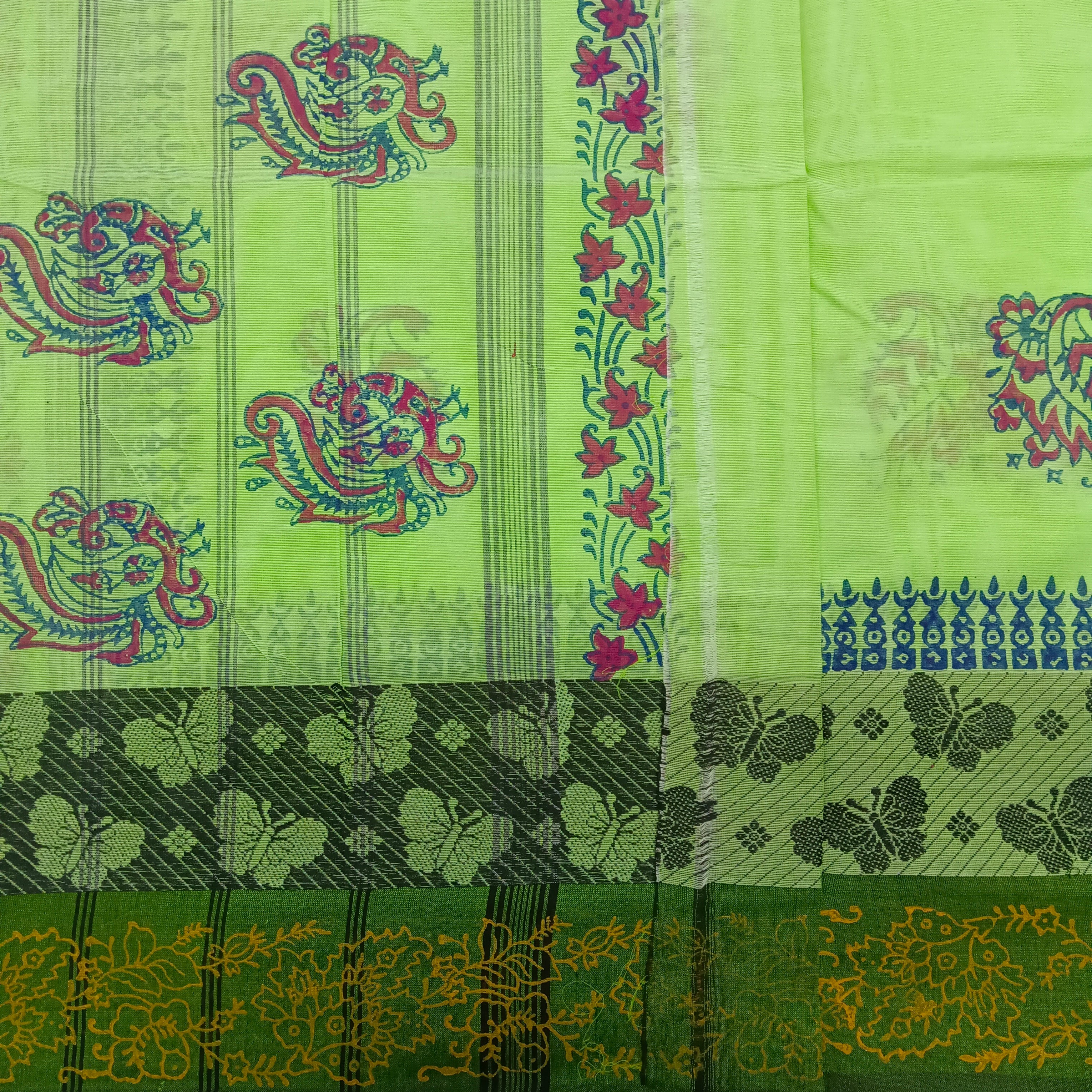 Arupukottai cotton Printed 10 yards madisar