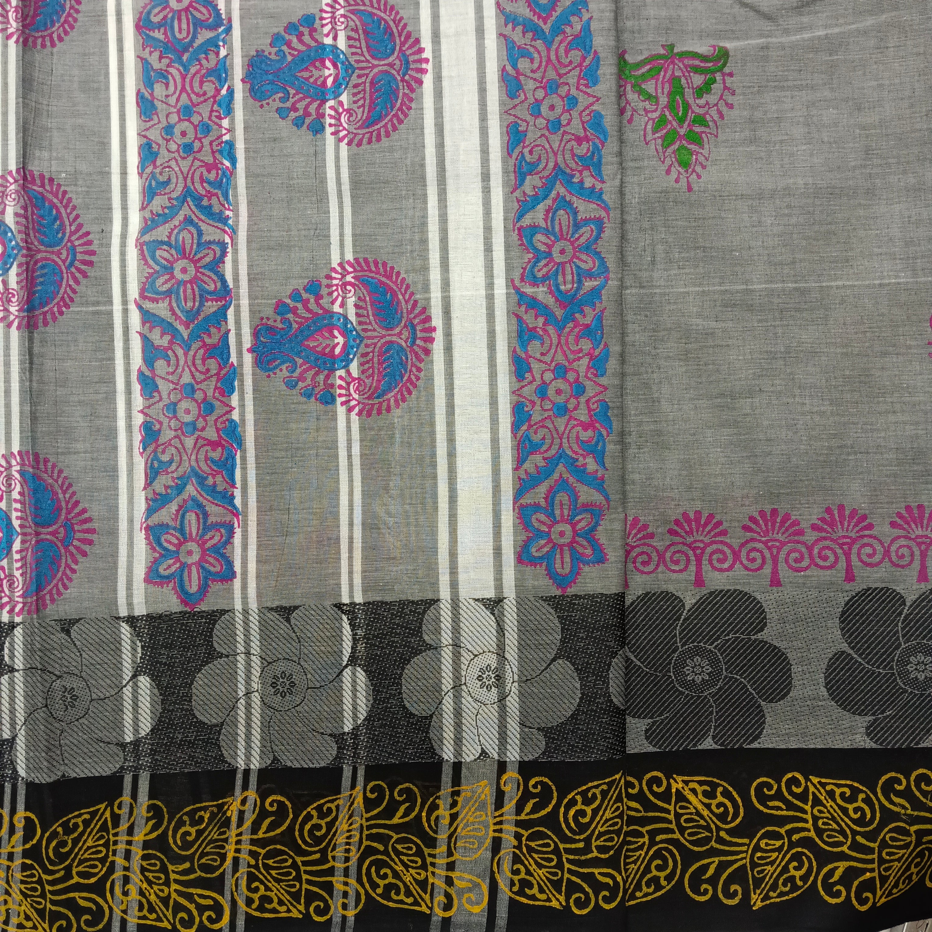 Arupukottai cotton Printed 10 yards madisar