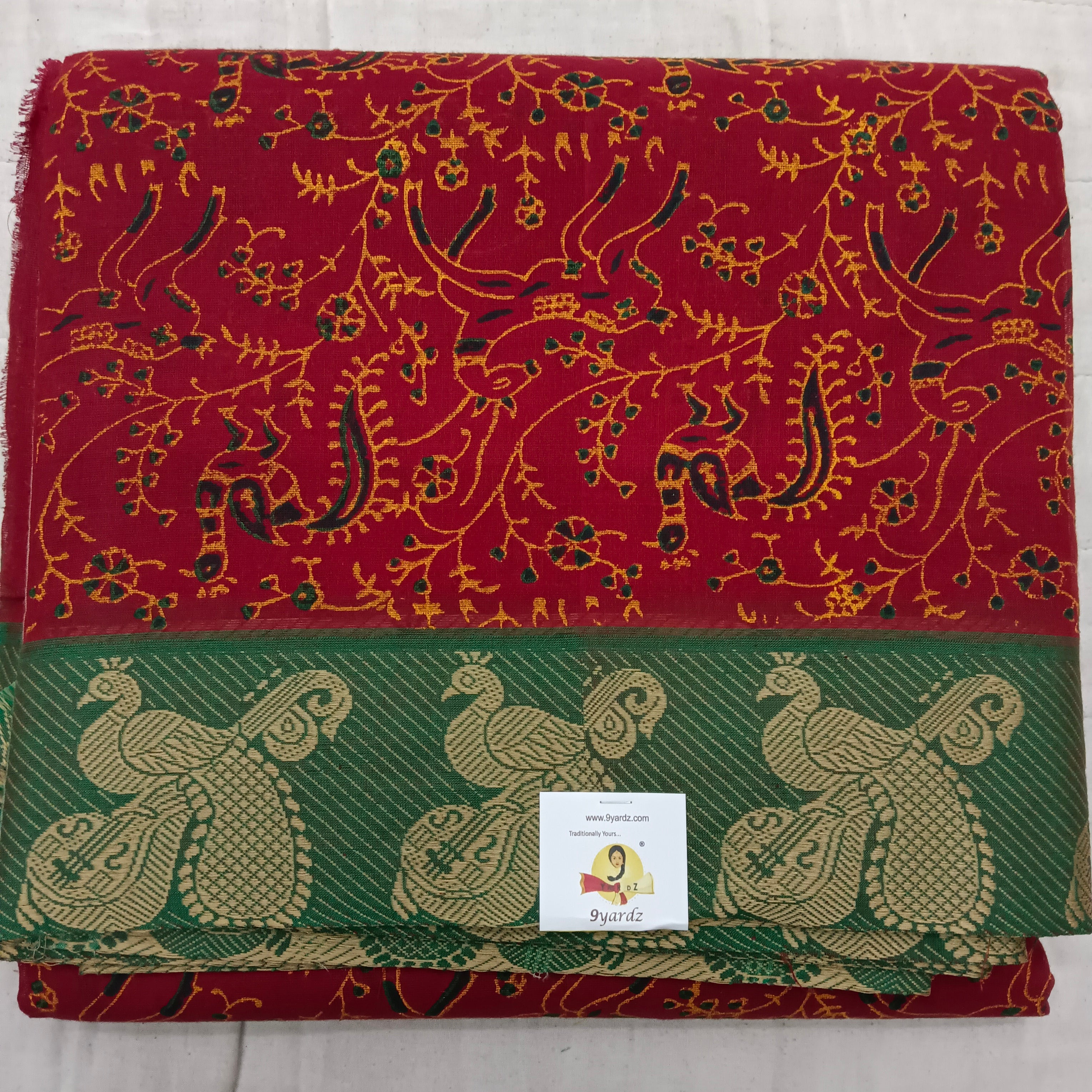 Arupukottai cotton Printed 10 yards madisar
