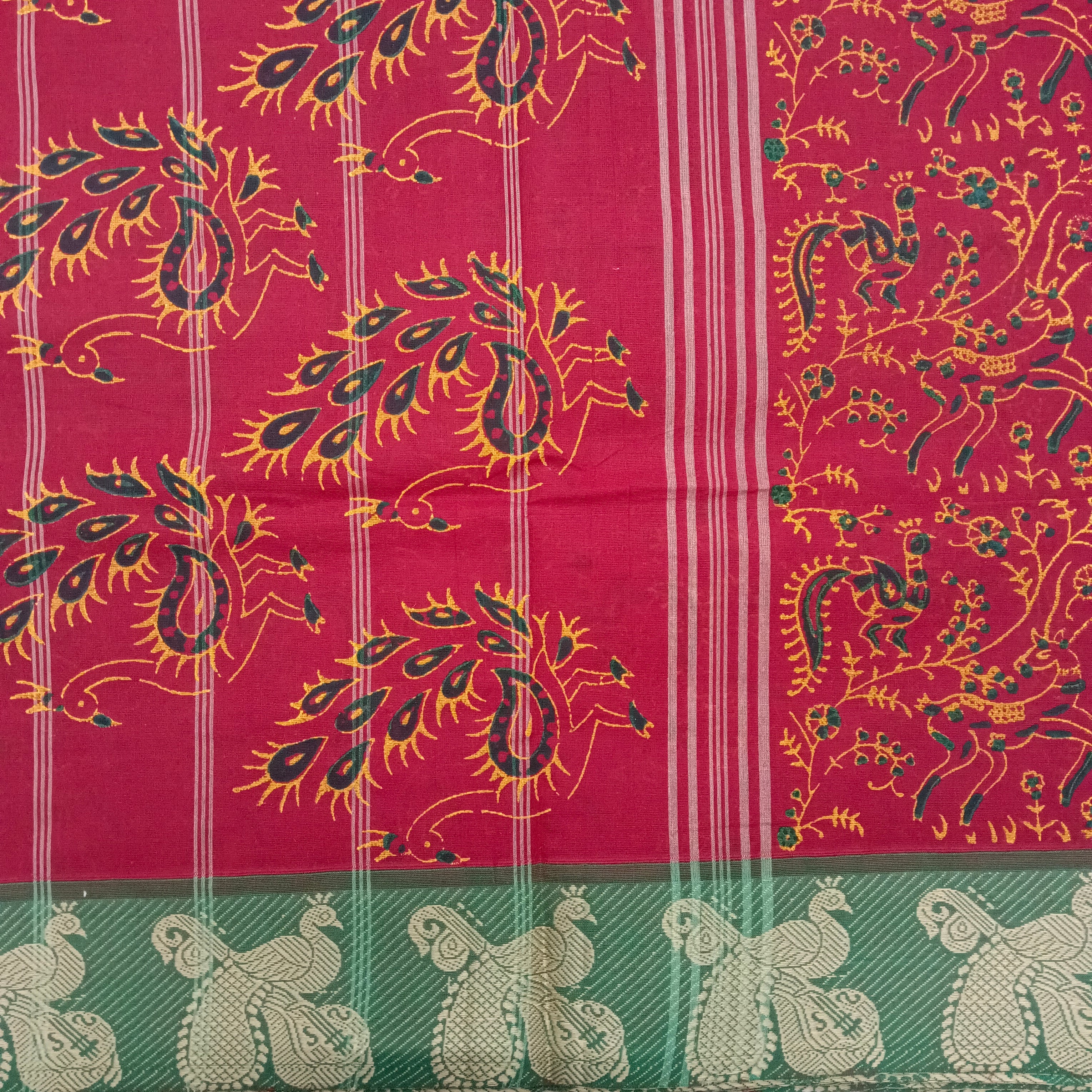 Arupukottai cotton Printed 10 yards madisar
