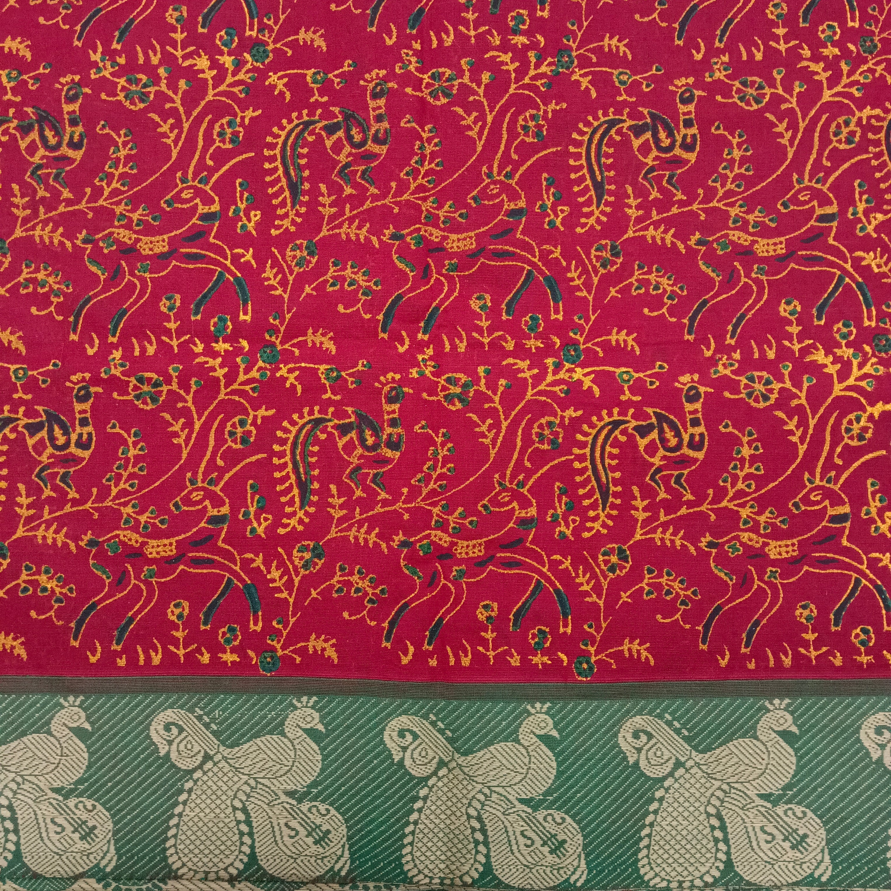 Arupukottai cotton Printed 10 yards madisar