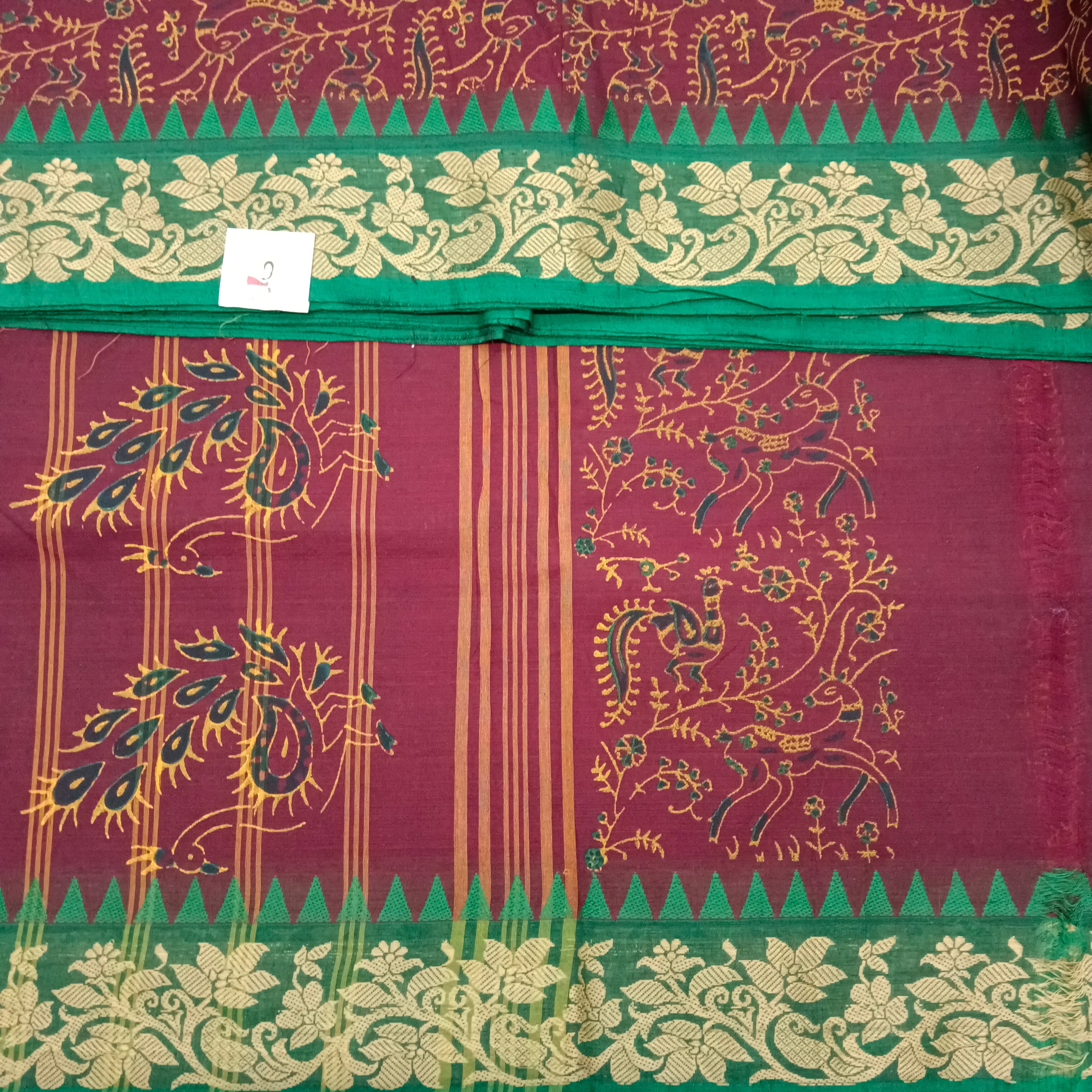 Arupukottai cotton Printed 10 yards madisar