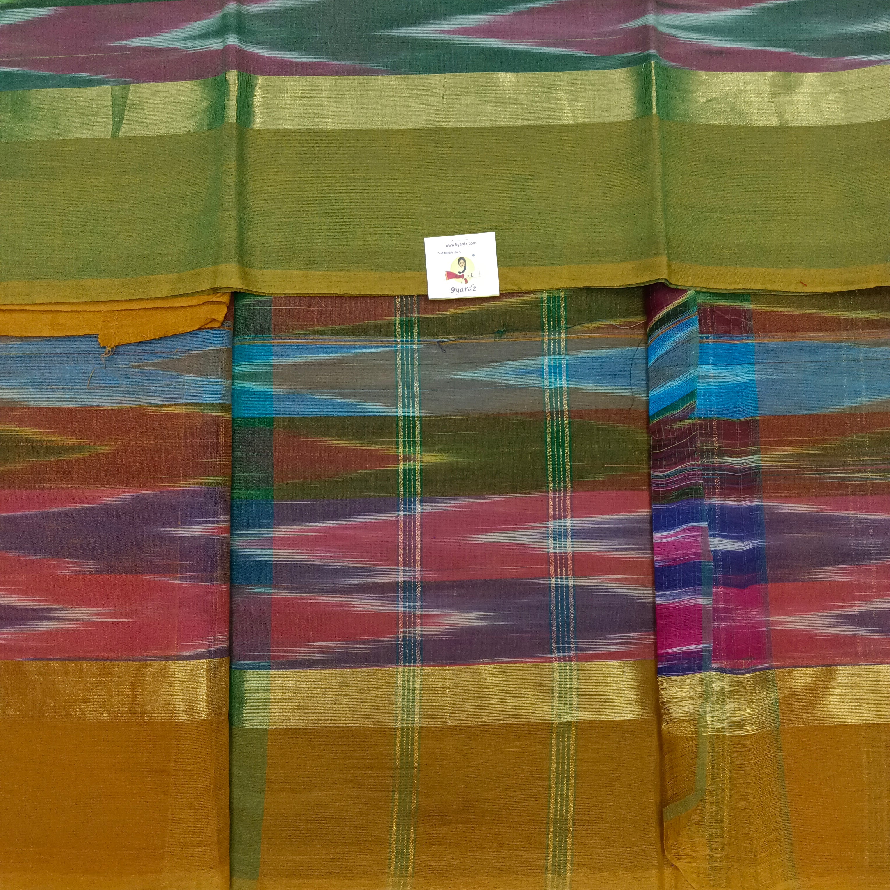 Ikat Cotton sarees 6Yardz