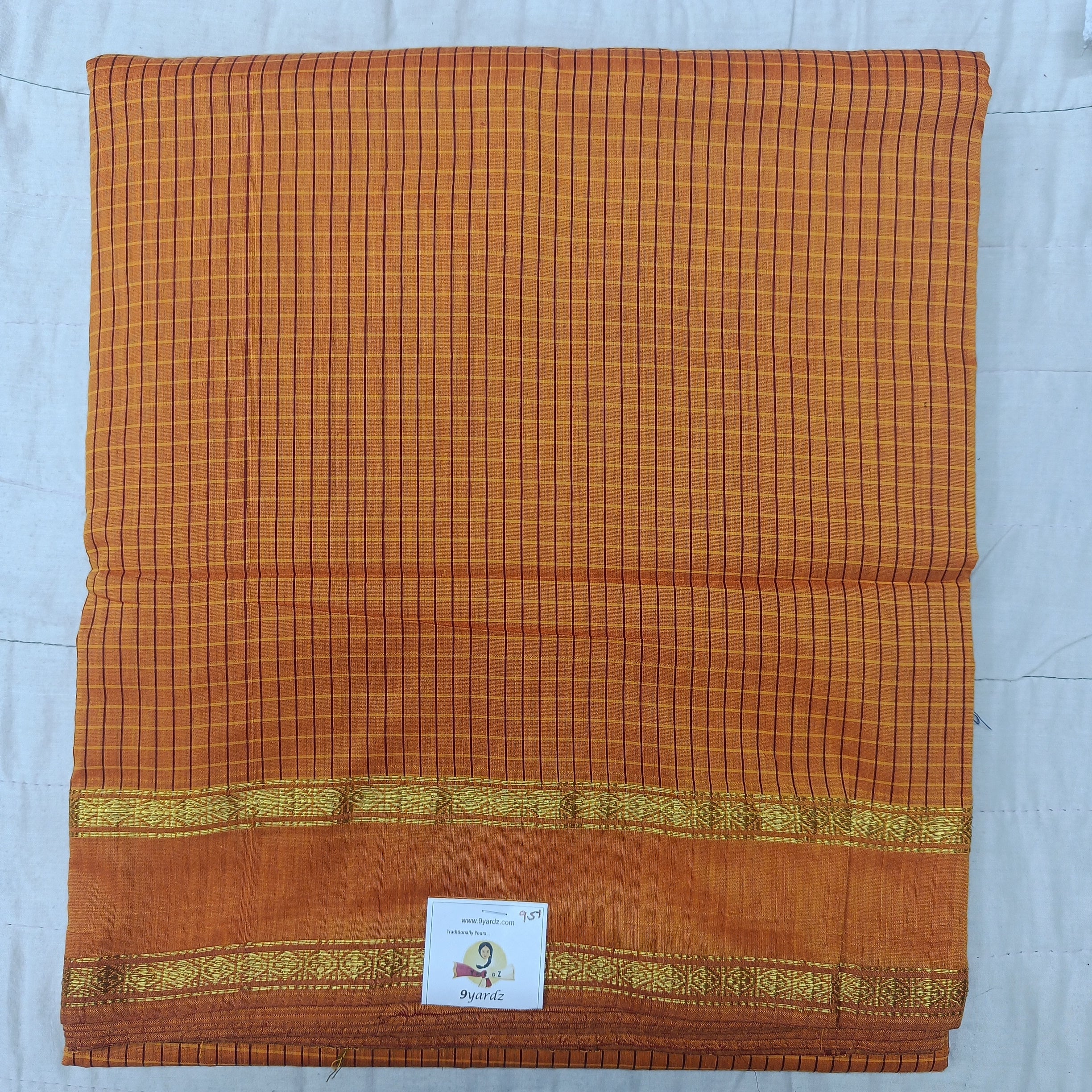 Kalyani Cotton checked 9.5 yards