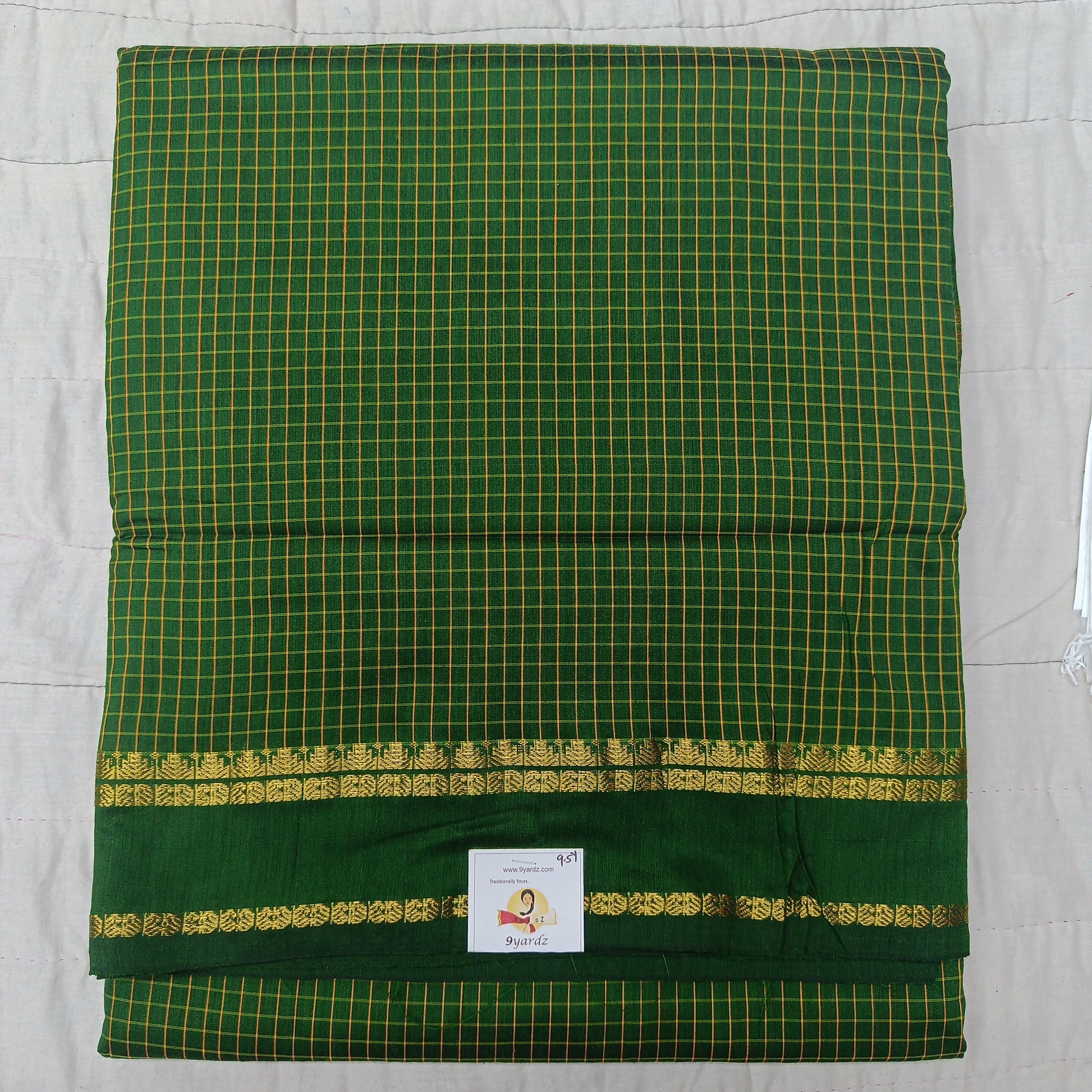 Kalyani Cotton checked 9.5 yards