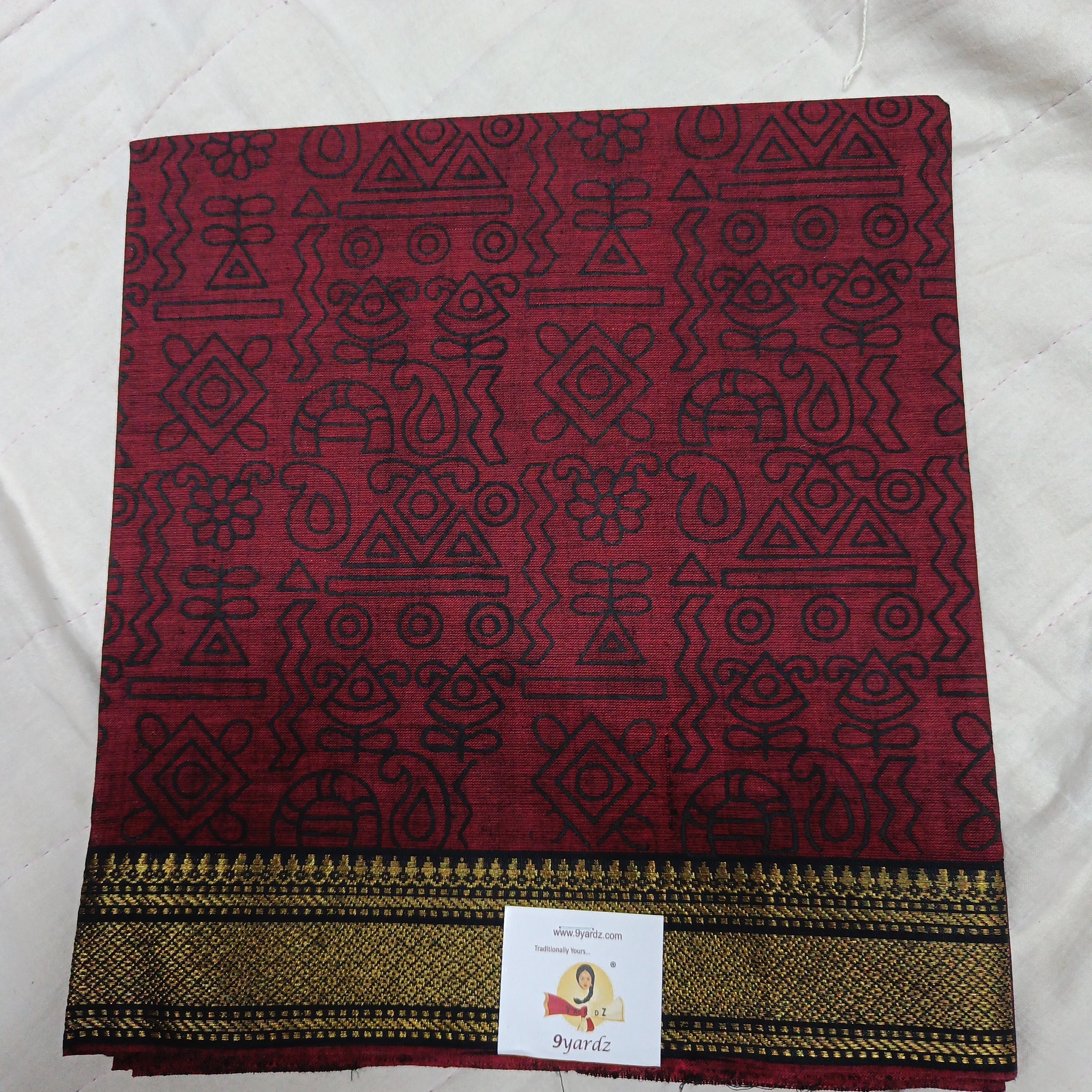 printed cotton blouse bits